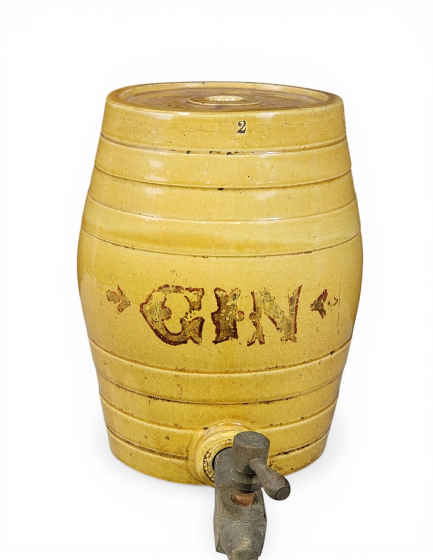 TWO YELLOW WARE COOLERS - 12