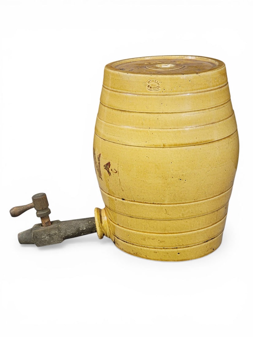 TWO YELLOW WARE COOLERS - 15