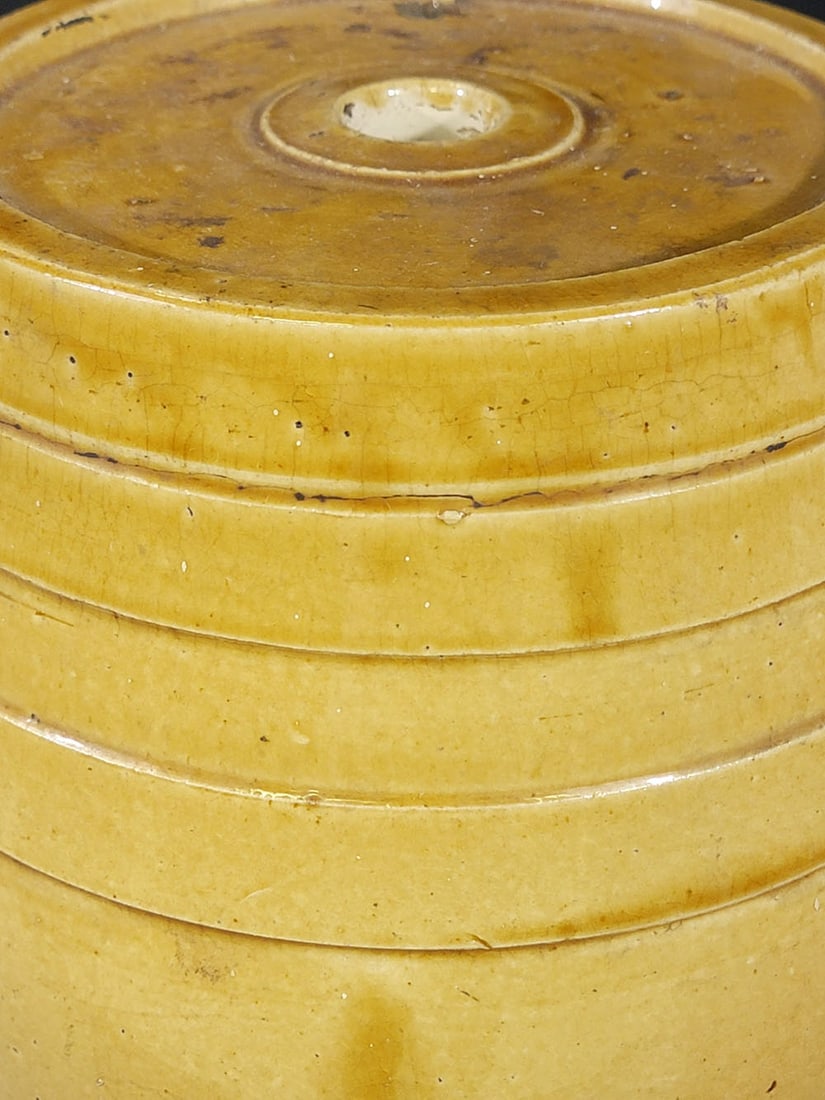 TWO YELLOW WARE COOLERS - 18