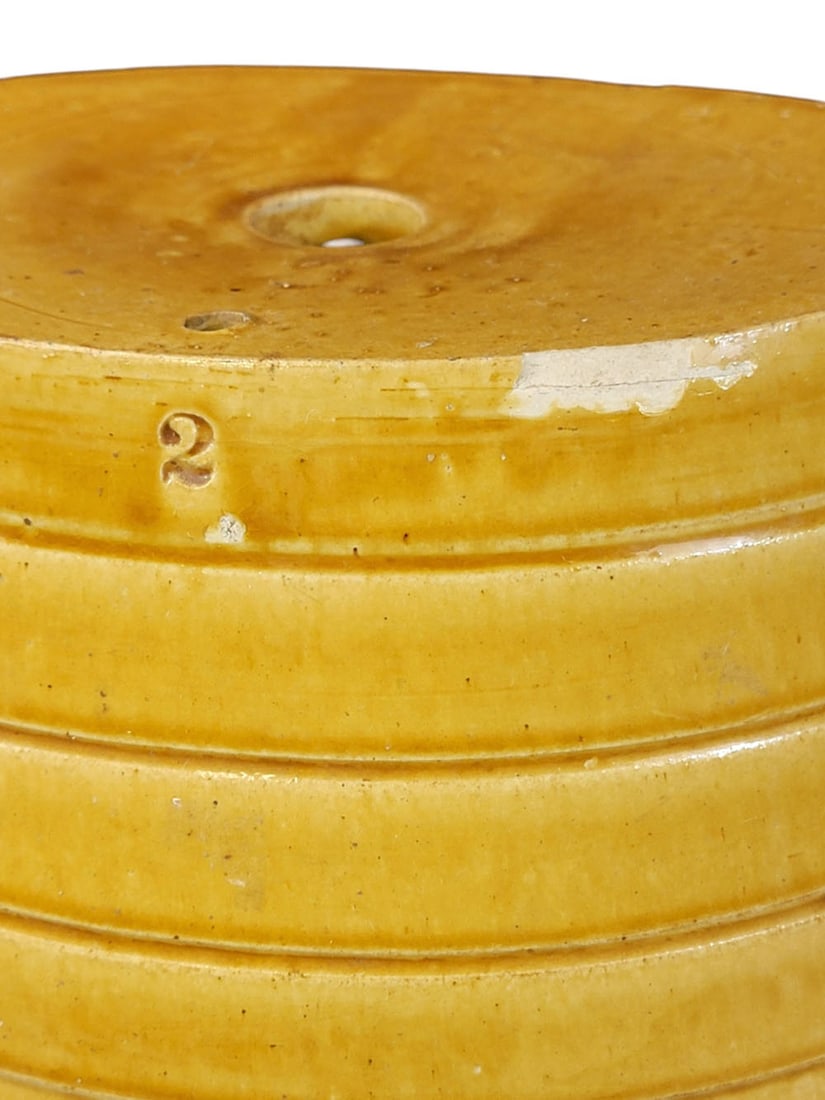 TWO YELLOW WARE COOLERS - 3