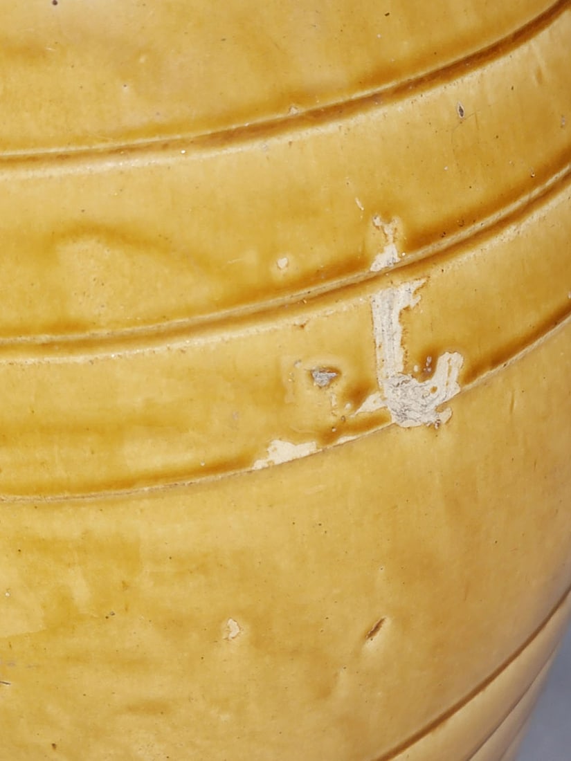 TWO YELLOW WARE COOLERS - 8