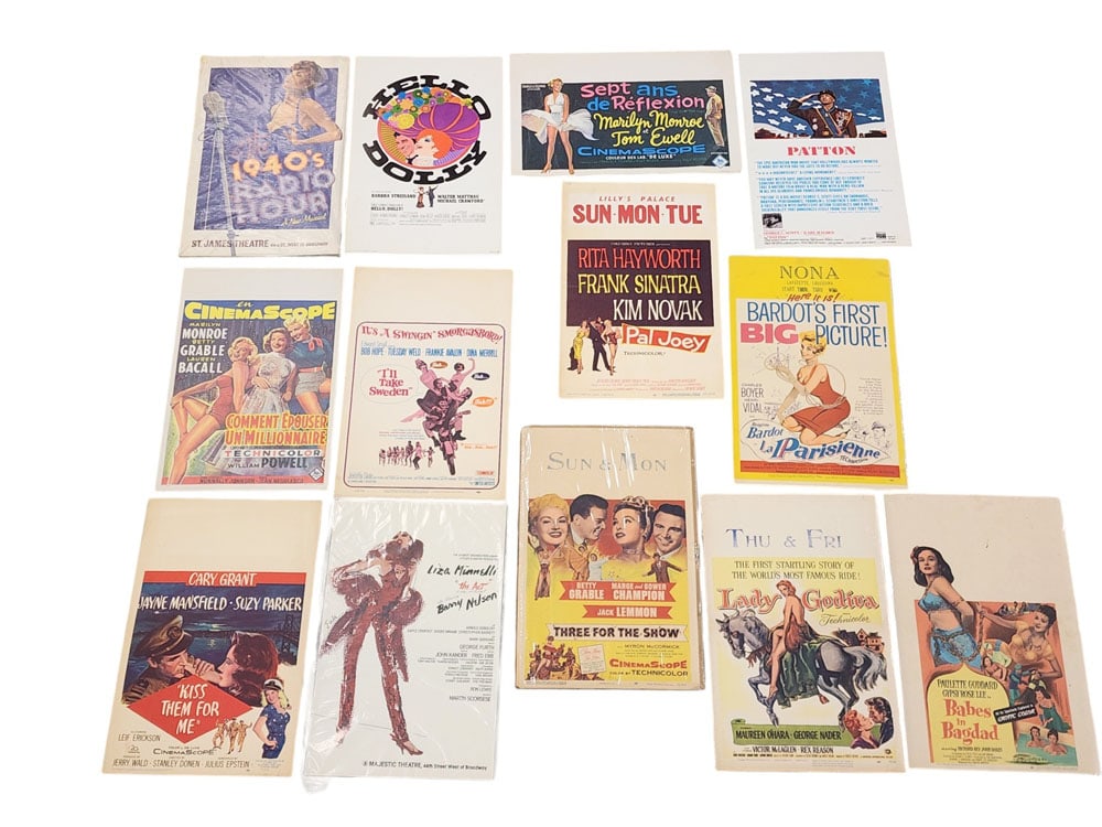 COLLECTION OF MOVIE WINDOW CARDS (1 of 6)