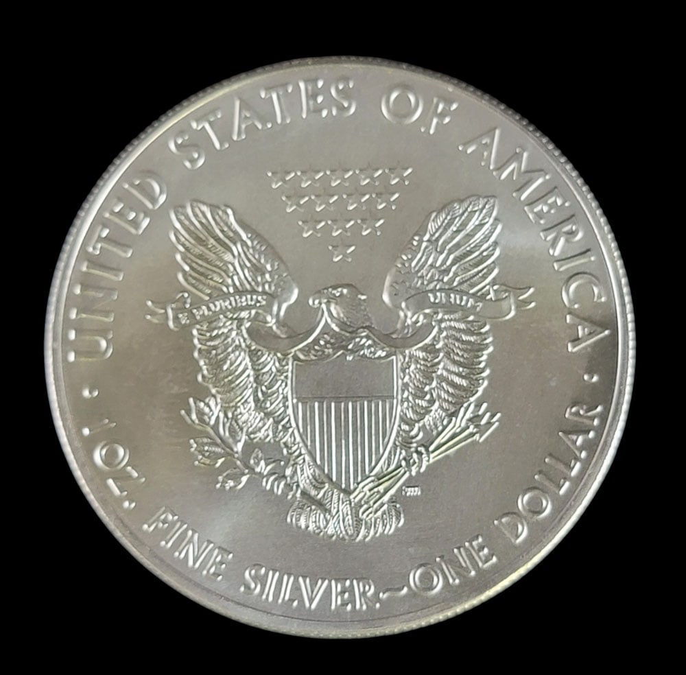 3 "FINE" SILVER EAGLE DOLLARS - 3