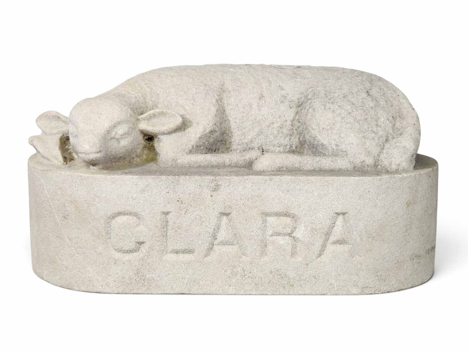 CARVED STONE LAMB (1 of 4)