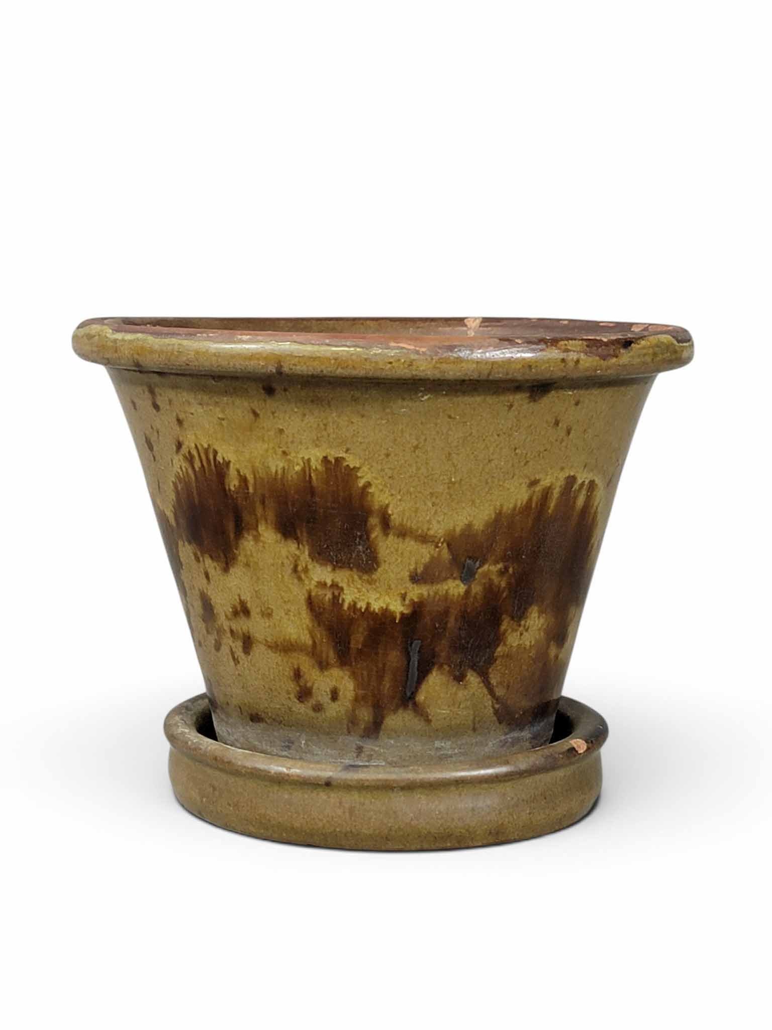 MAINE REDWARE FLOWER POT (1 of 4)