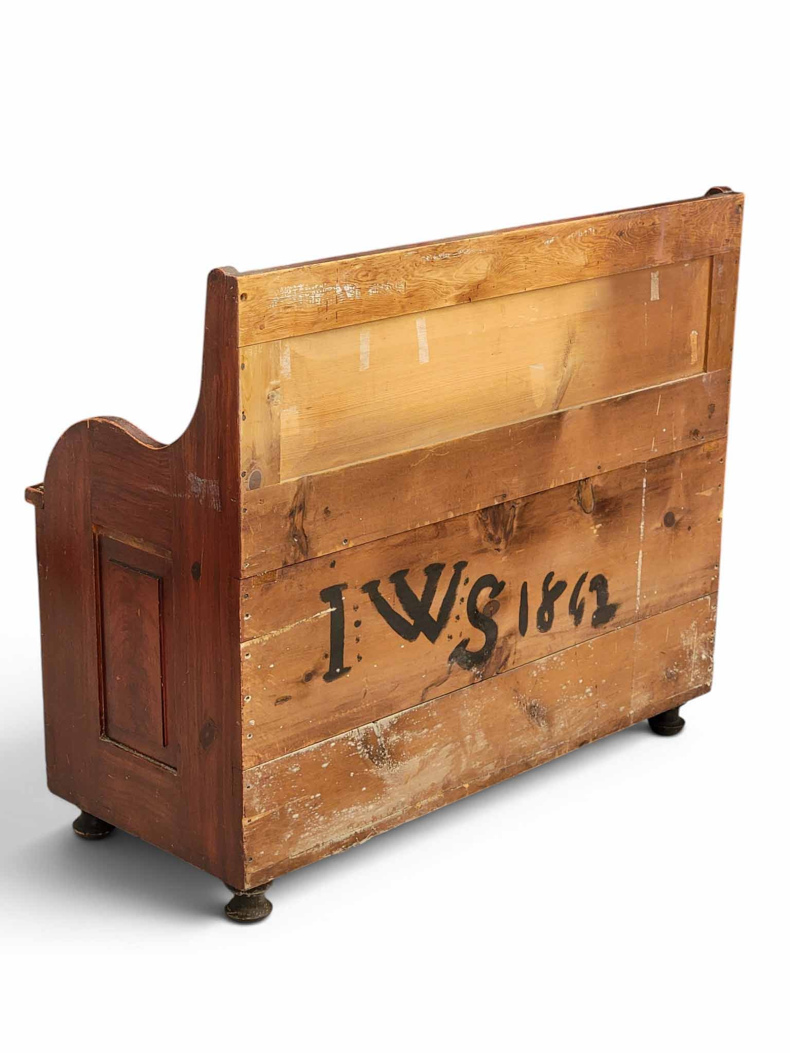 DECORATED STORAGE BENCH - 6