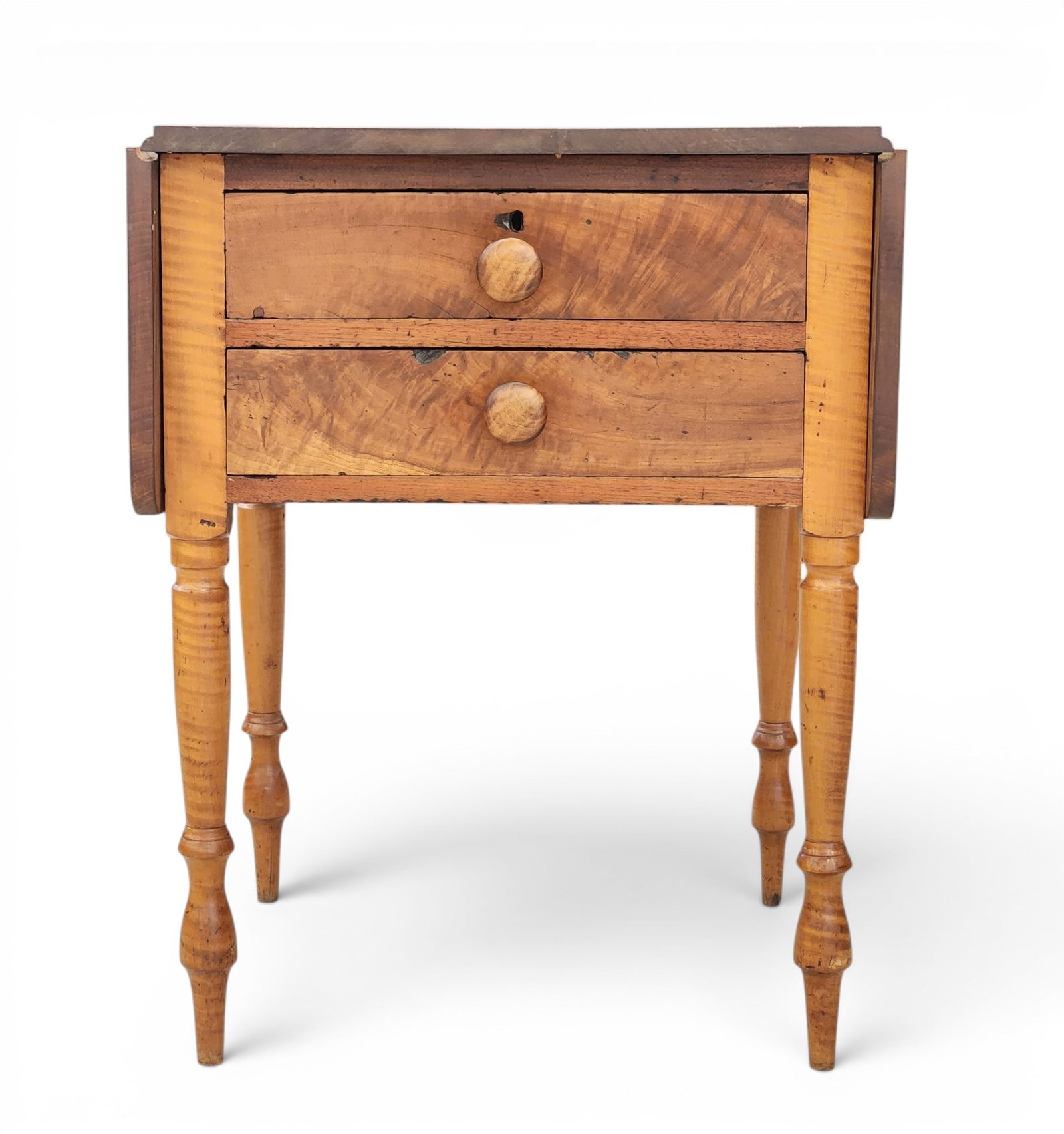 TWO-DRAWER DROP-LEAF STAND (1 of 5)