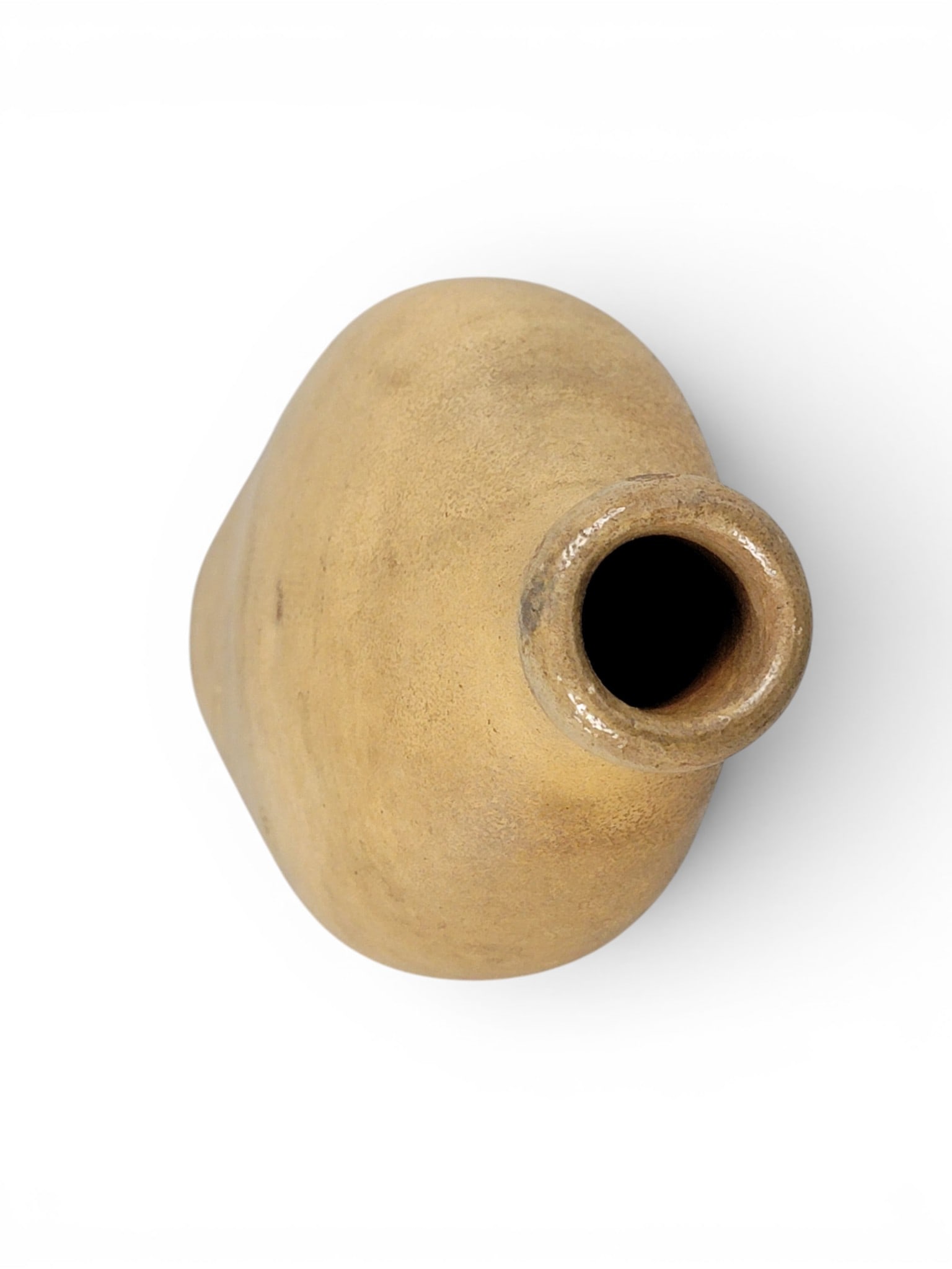 FOUR POTTERY FLASKS - 4