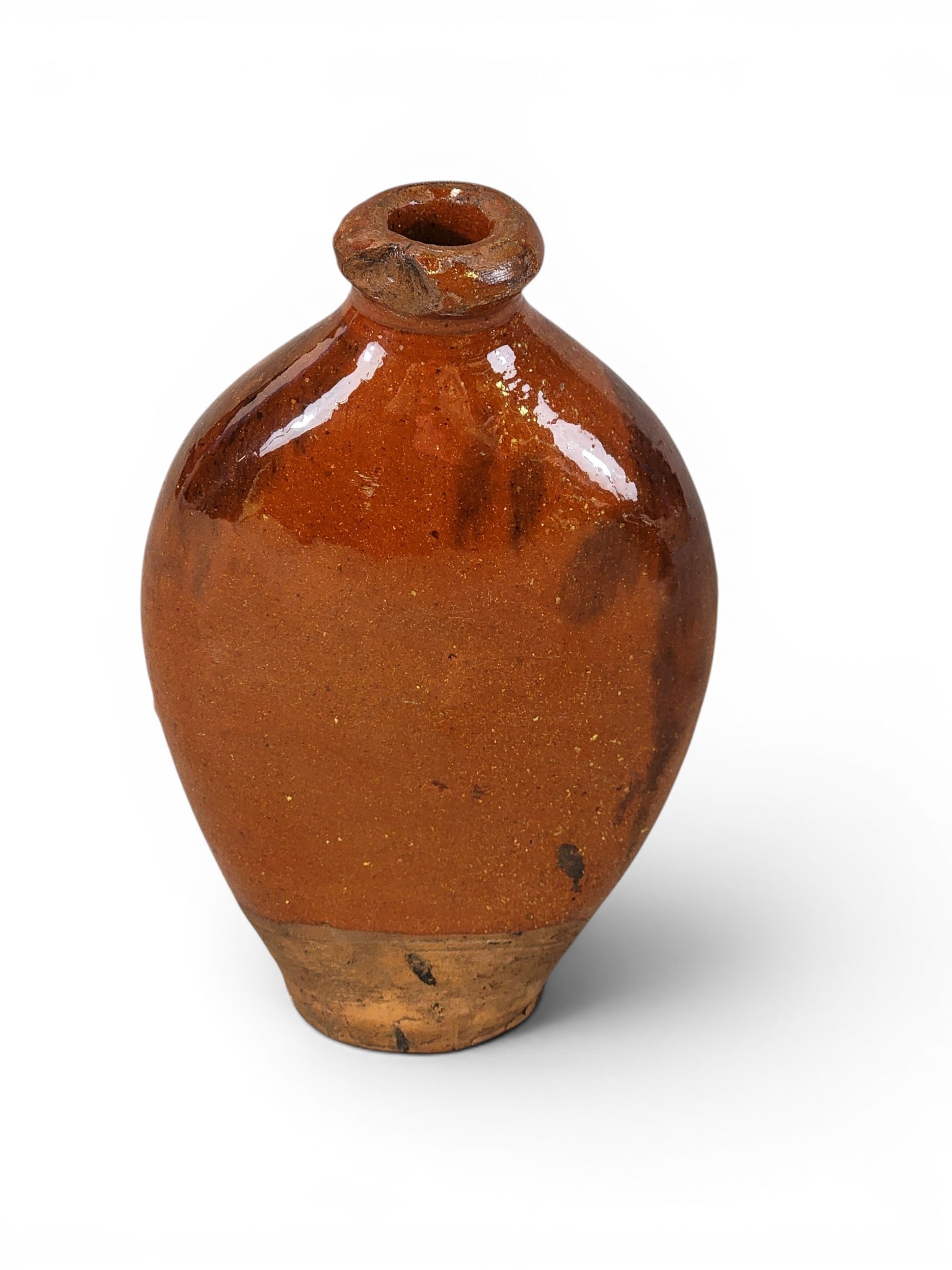TWO REDWARE FLASKS - 7