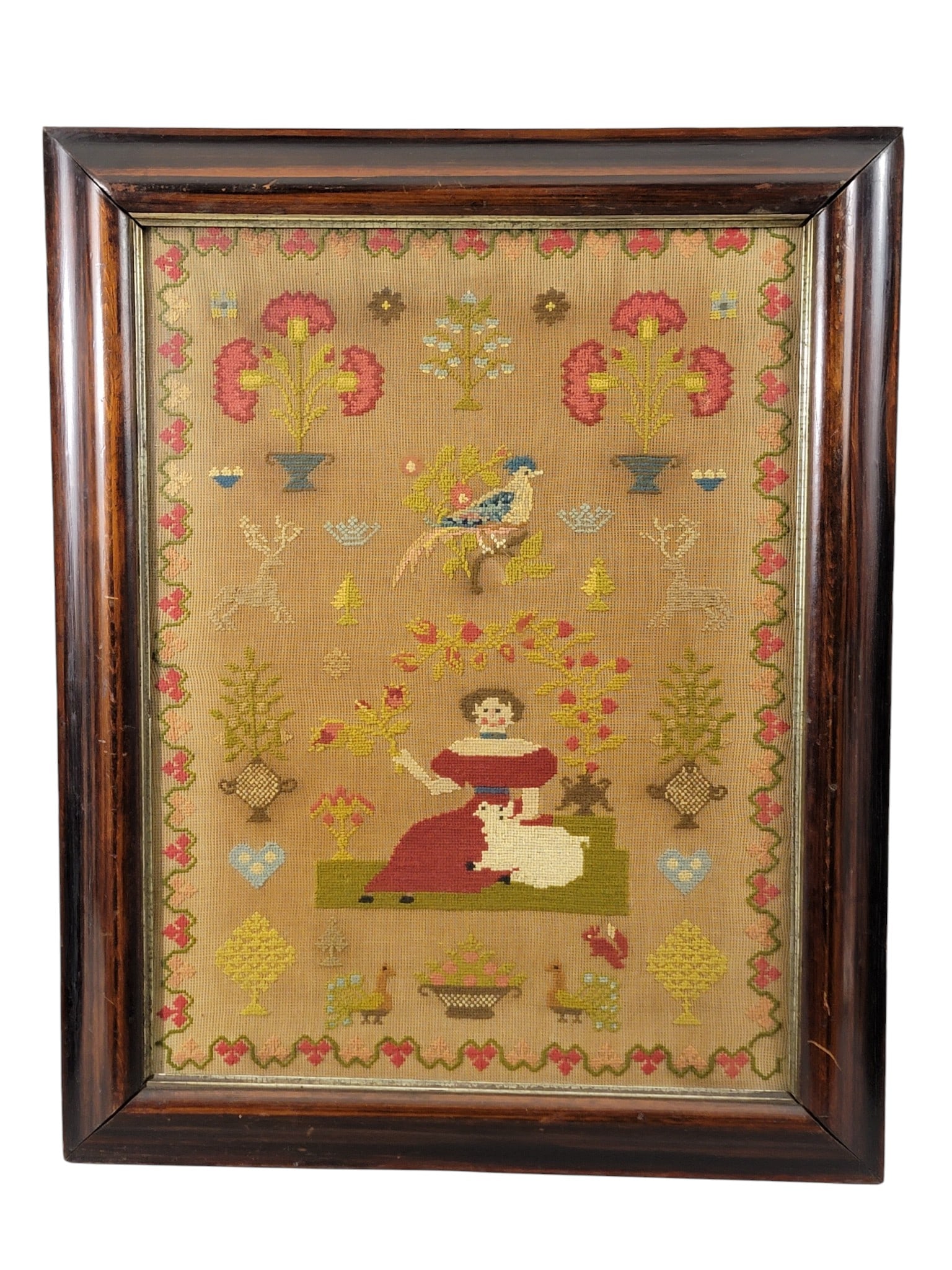 TWO NEEDLEWORK SAMPLERS - 2