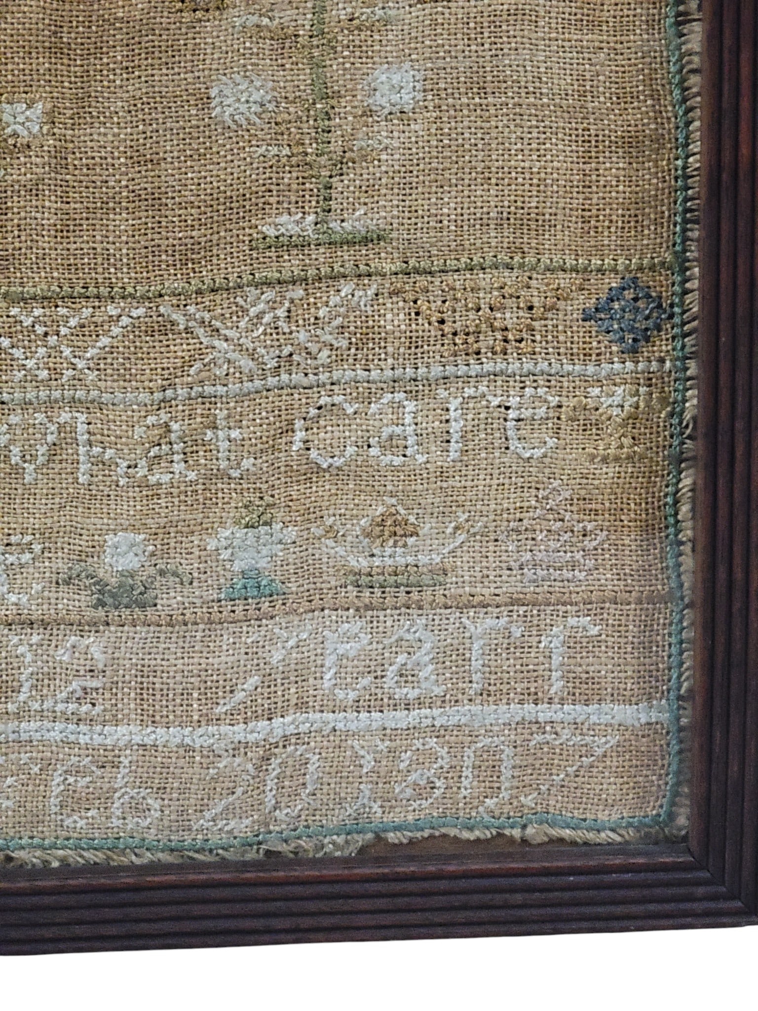 TWO NEEDLEWORK SAMPLERS - 8