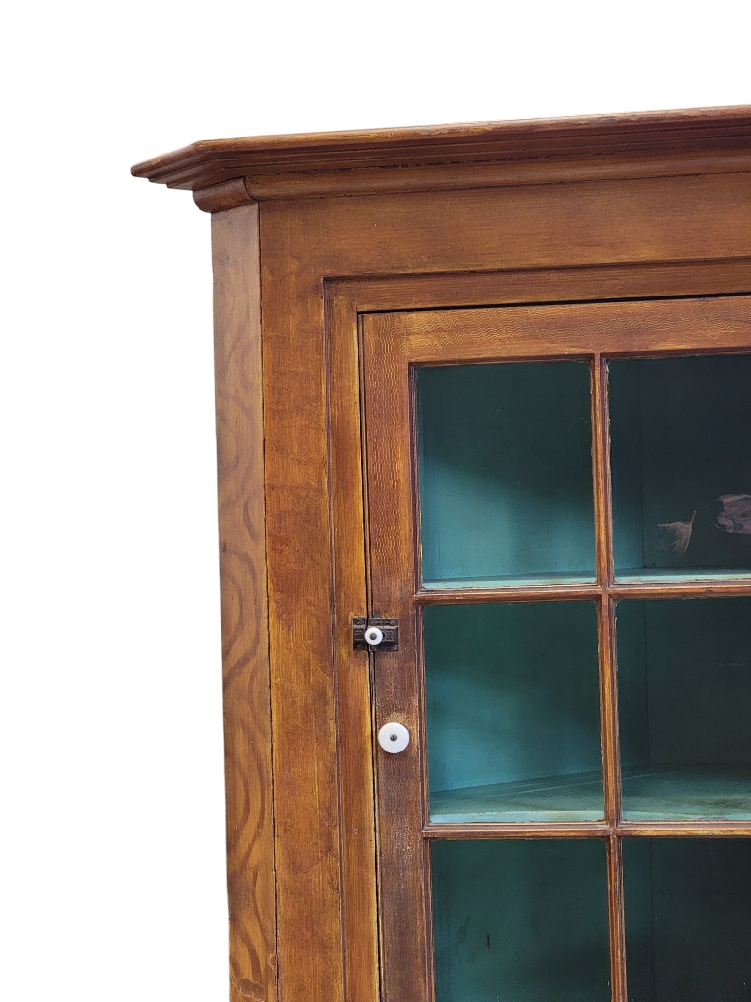 PAINT-DECORATED CORNER CUPBOARD (1 of 8)