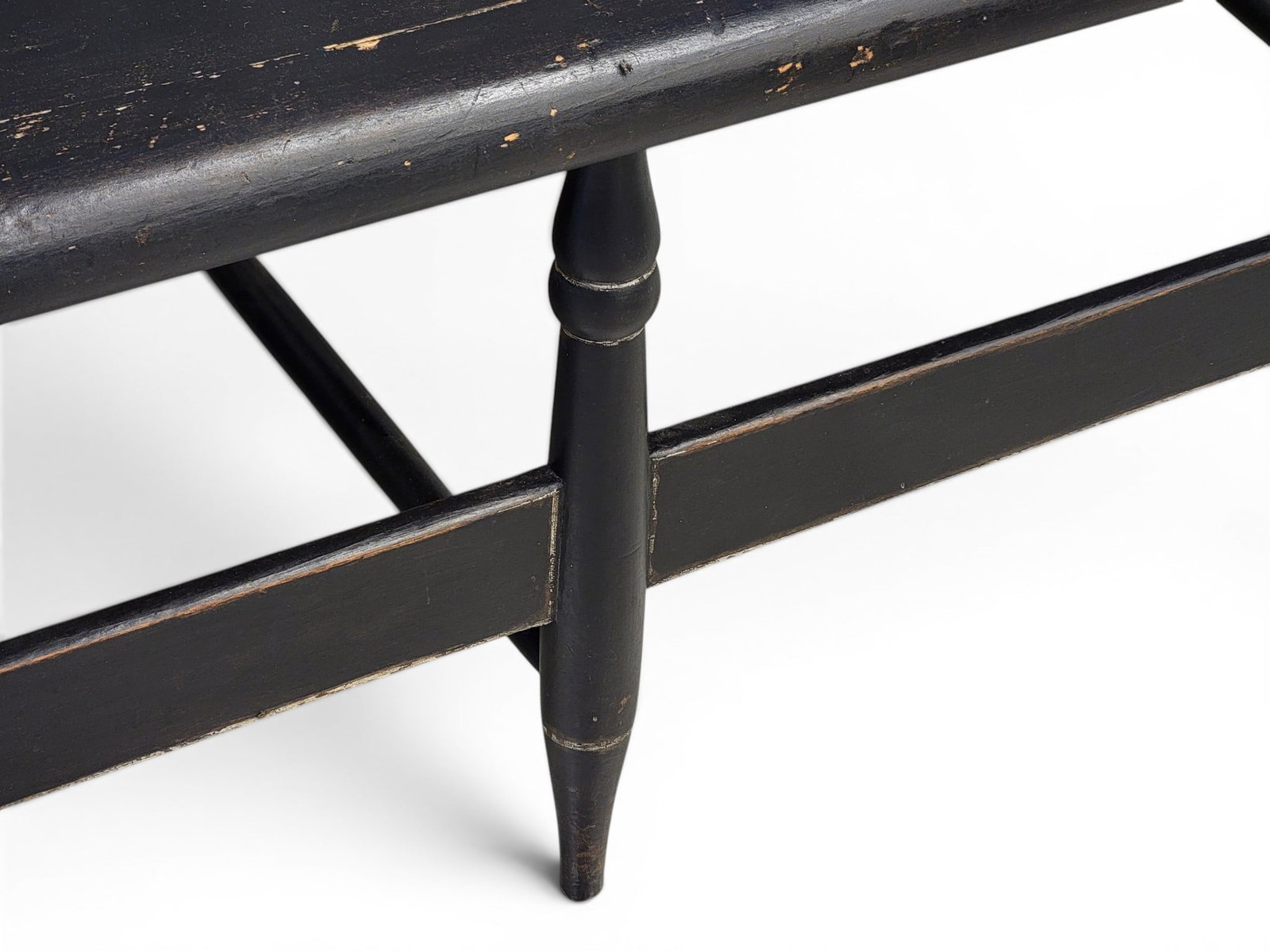 PAINTED WINDSOR SETTEE - 2