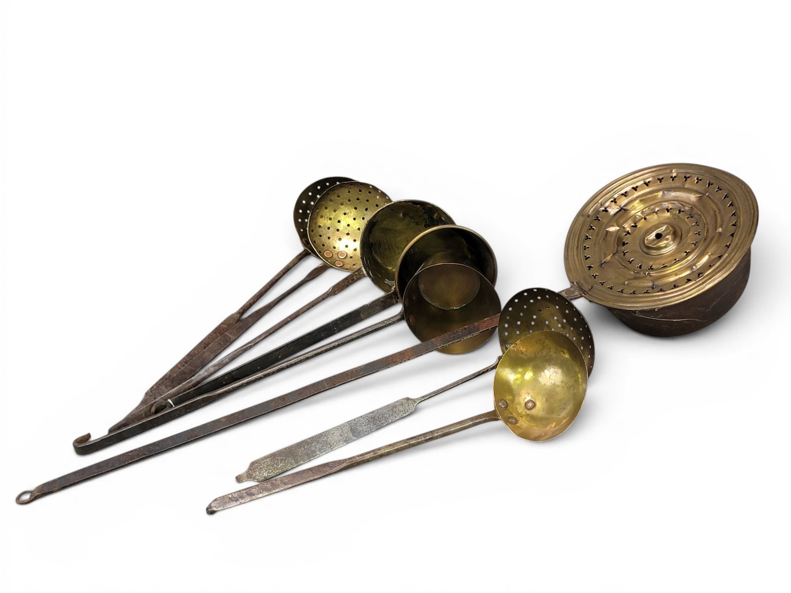 COLLECTION OF FIREPLACE IMPLEMENTS (1 of 2)