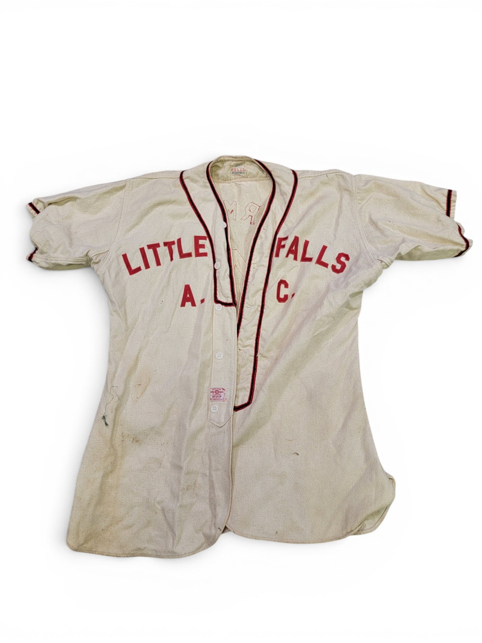 COLLECTION OF VINTAGE AND ANTIQUE CLOTHING: American, 19th-20th century. Mostly mid-19th century dresses, but also including a mid-20th century baseball jersey. Various sizes. Provenance: an Ohio collection. NOTE: We are happy to answer questio