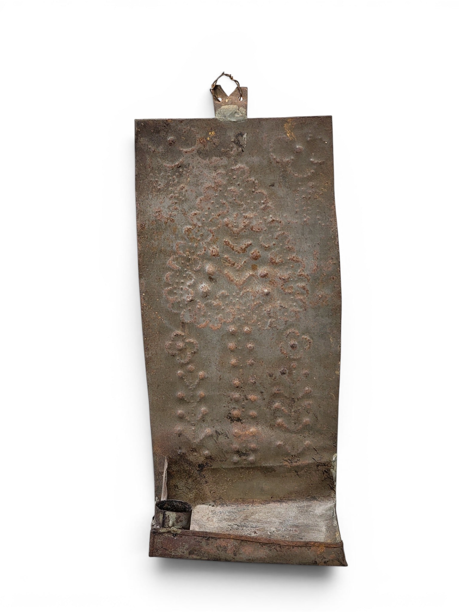 HANGING BOX AND TIN SCONCE (1 of 8)