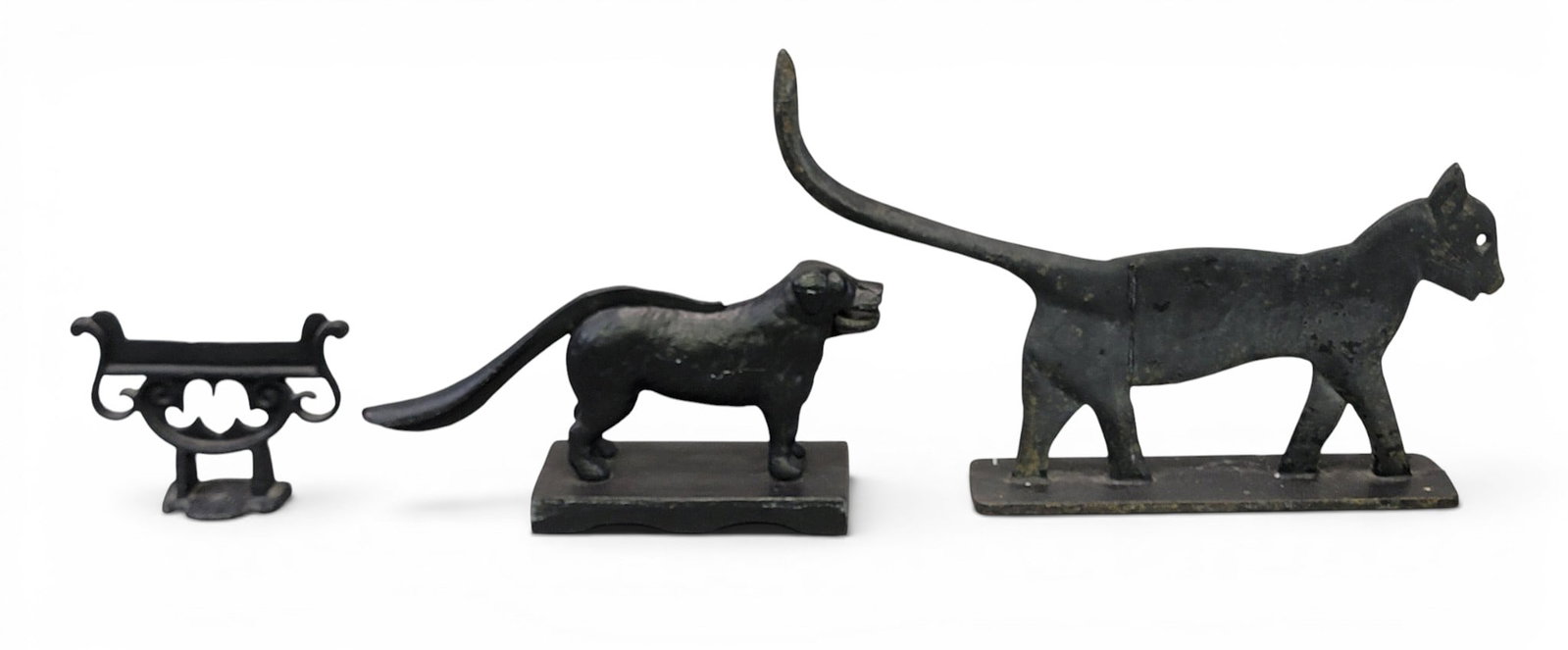 THREE CAST IRON ITEMS (1 of 7)