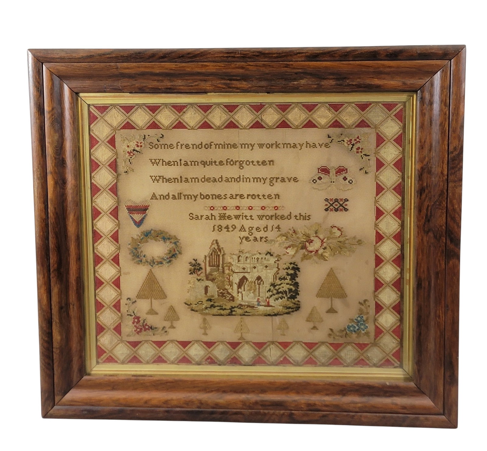 SCHOOLGIRL NEEDLEWORK (1 of 4)