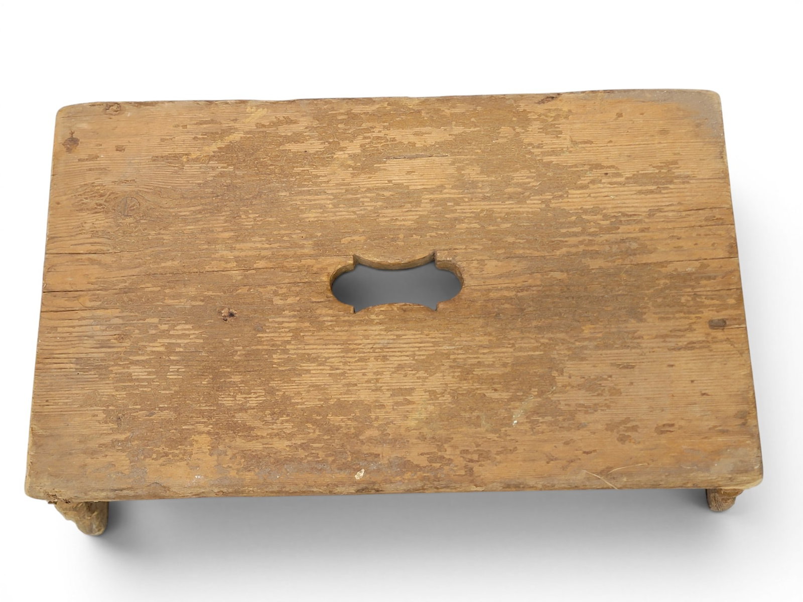 THREE PAINTED STOOLS - 3