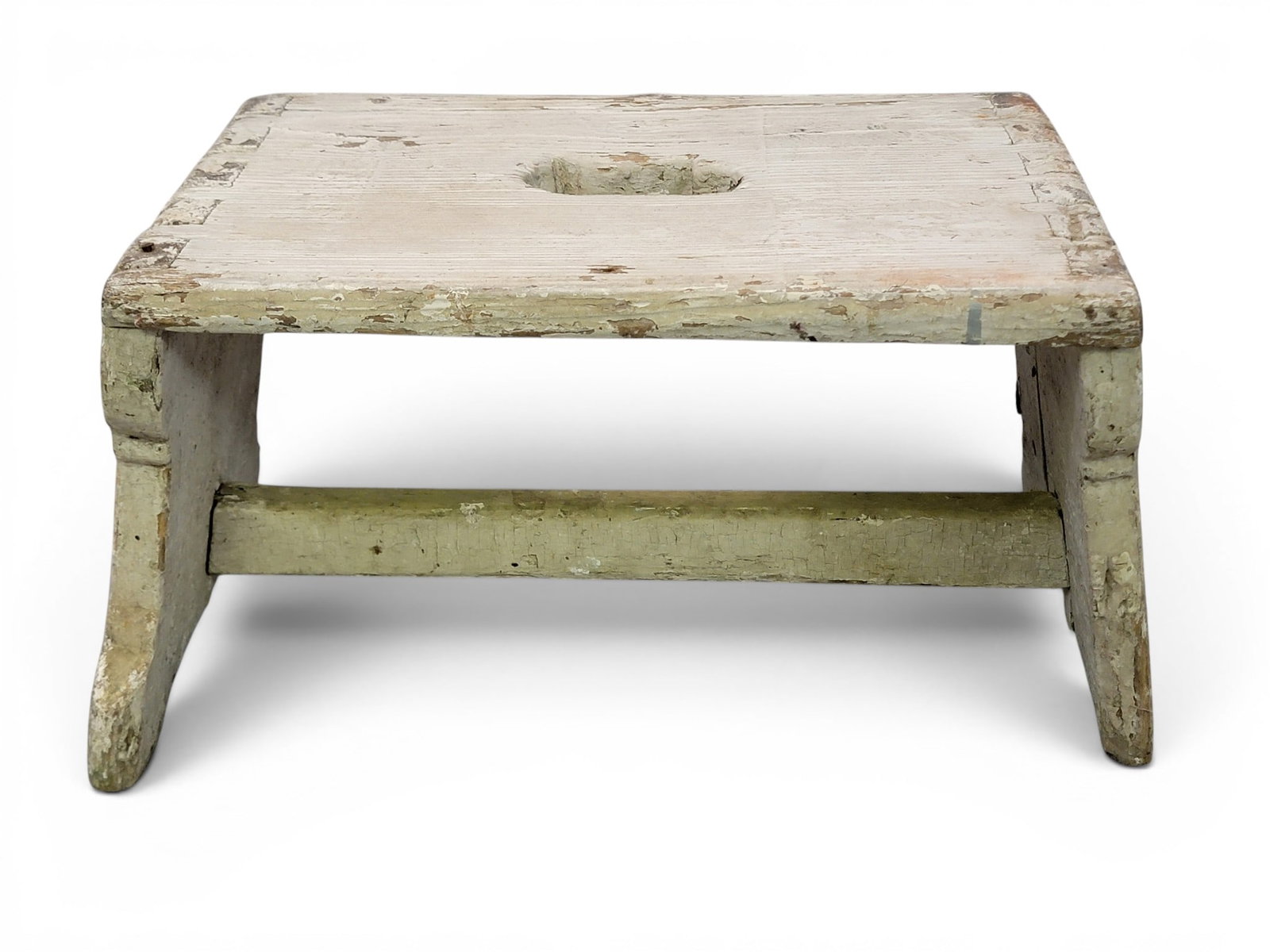 THREE PAINTED STOOLS - 4