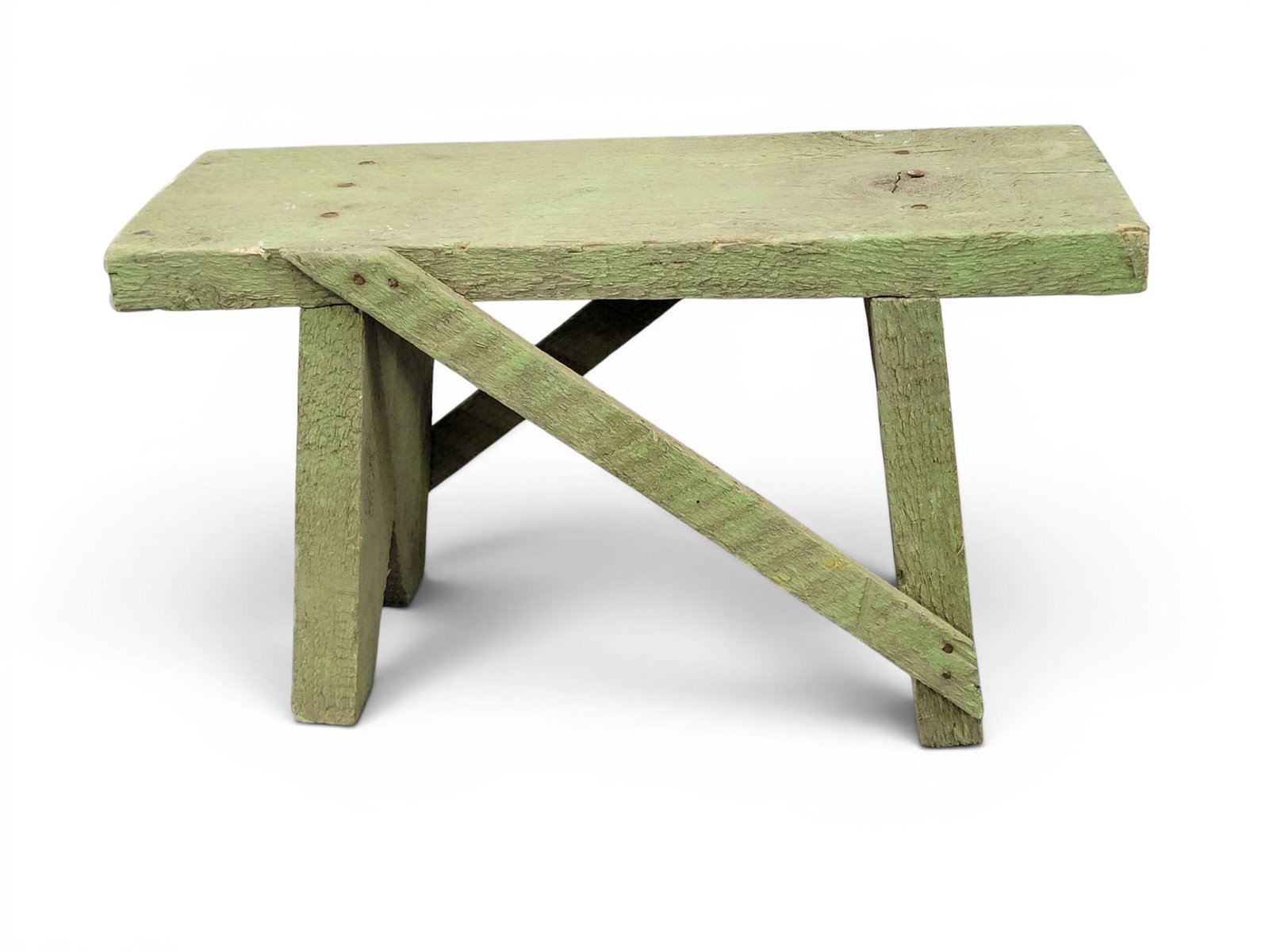 THREE PAINTED STOOLS - 5