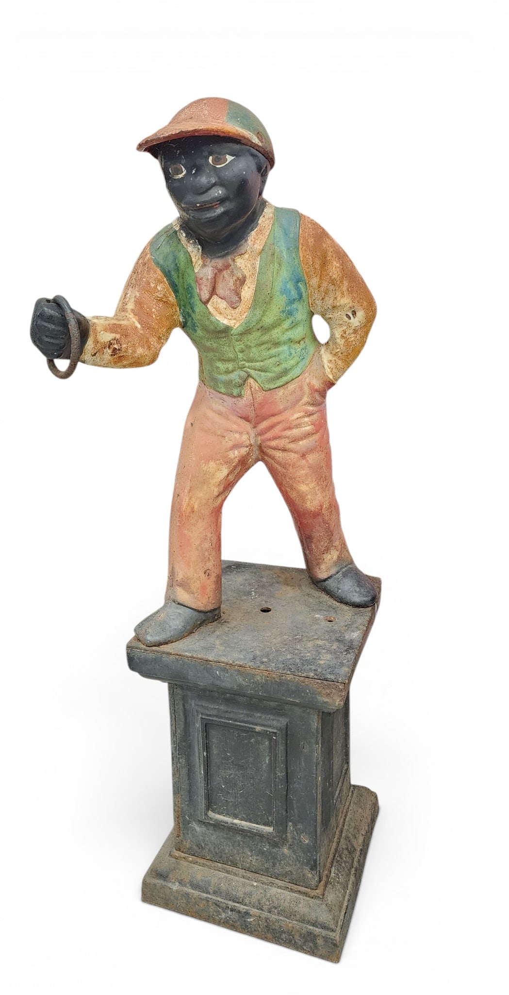 CAST-IRON "JOCKO" HITCHING POST (1 of 4)