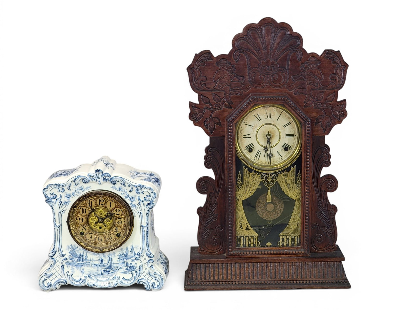 TWO MANTEL CLOCKS (1 of 11)