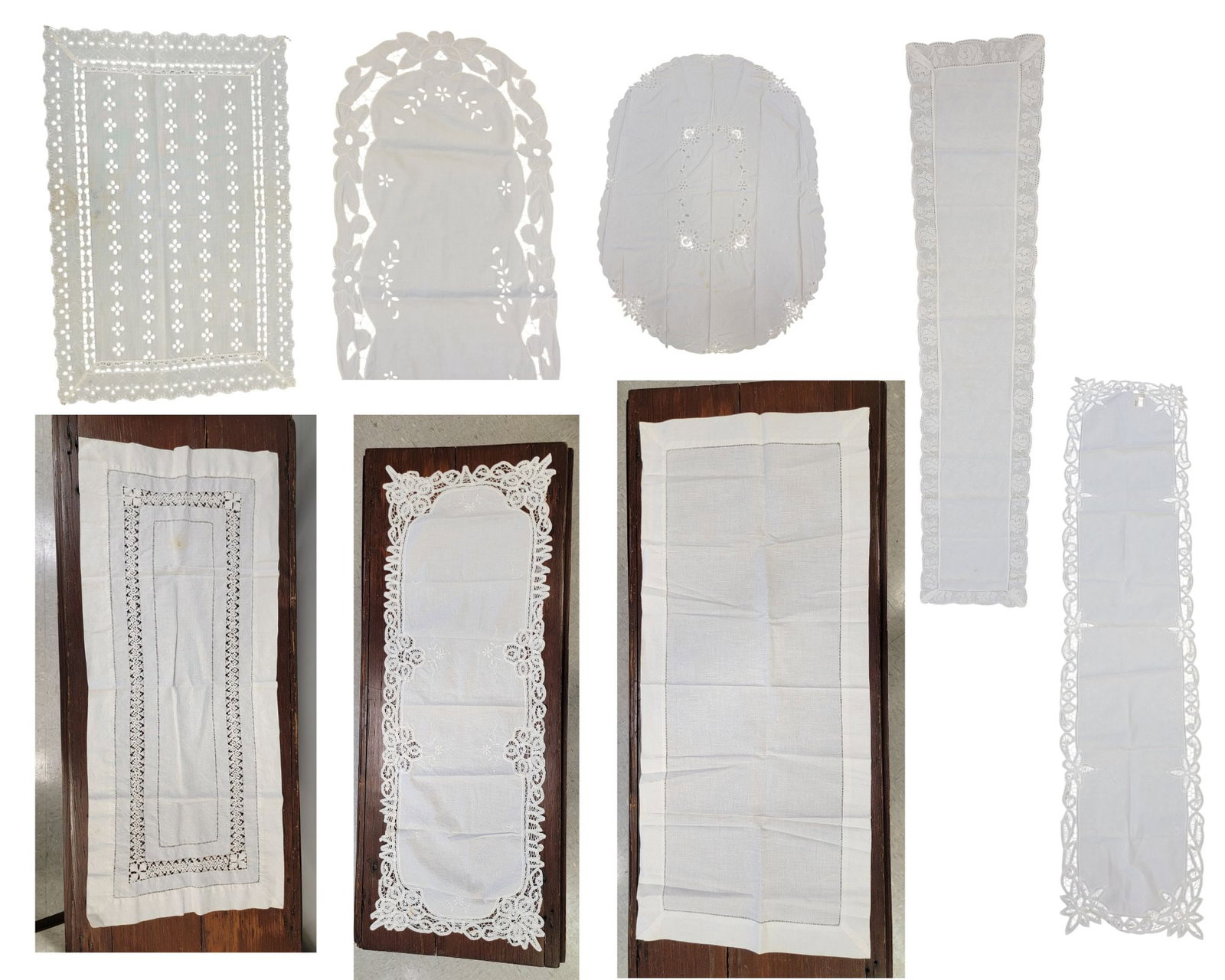 COLLECTION OF VINTAGE TABLE LINENS (1 of 9)
