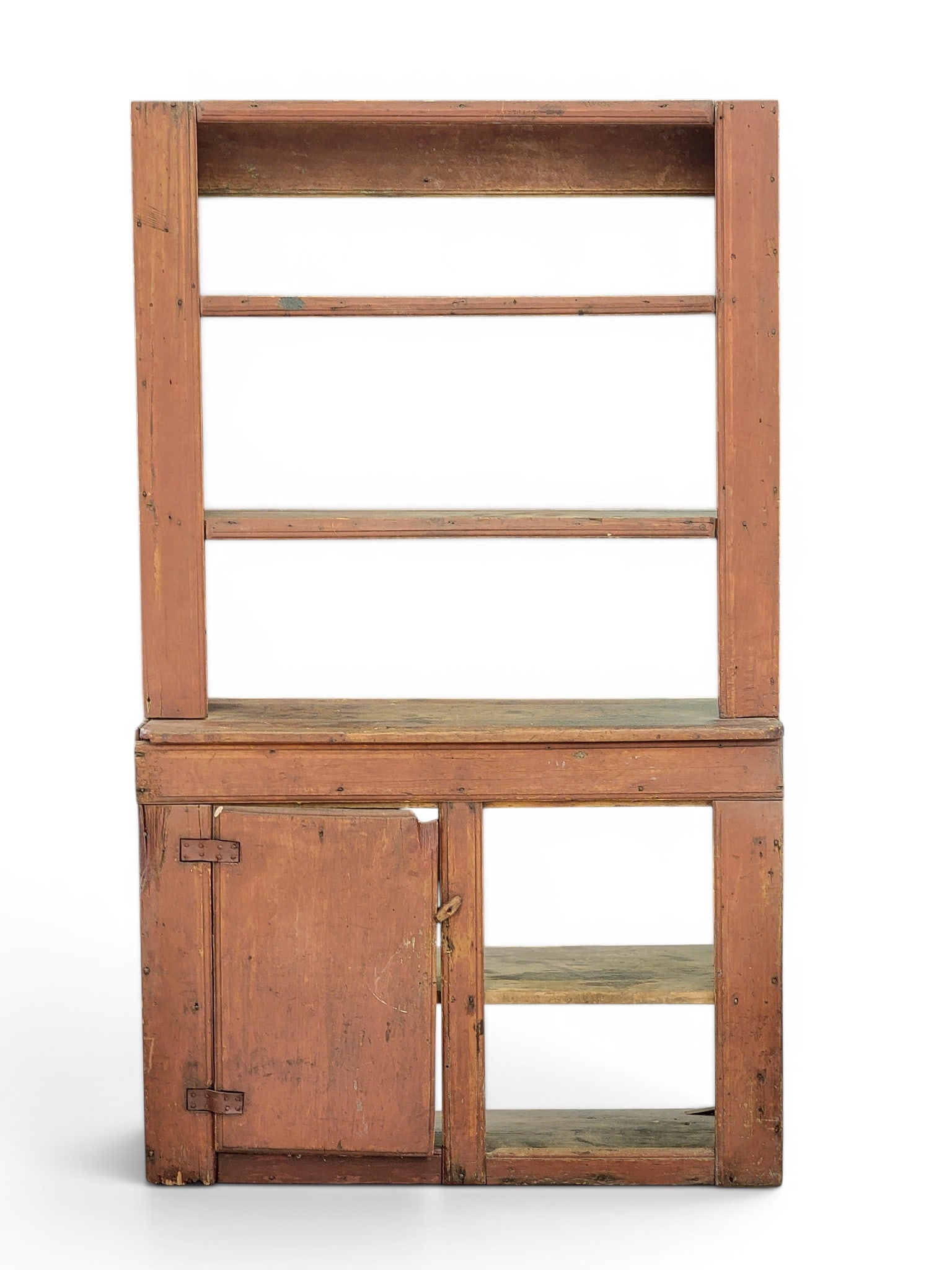 PAINTED OPEN-TOP CUPBOARD (1 of 6)