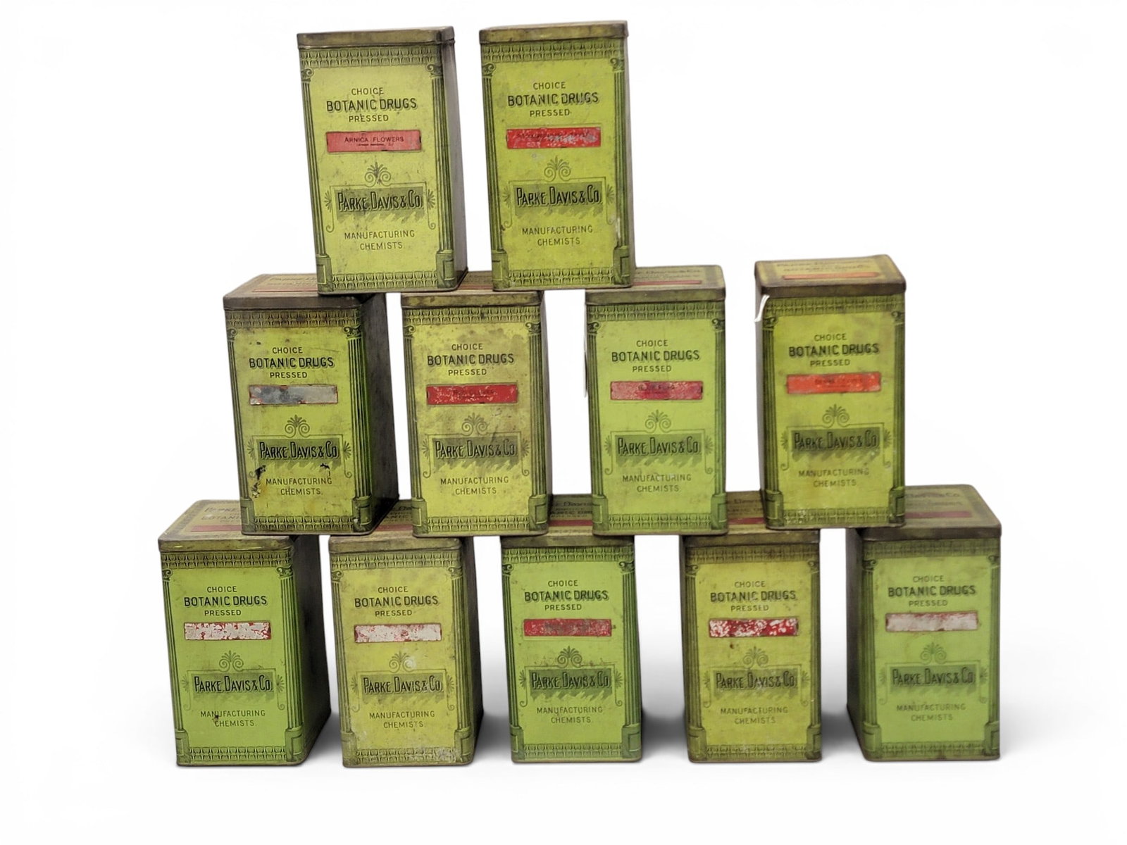 11 APOTHECARY TINS (1 of 6)