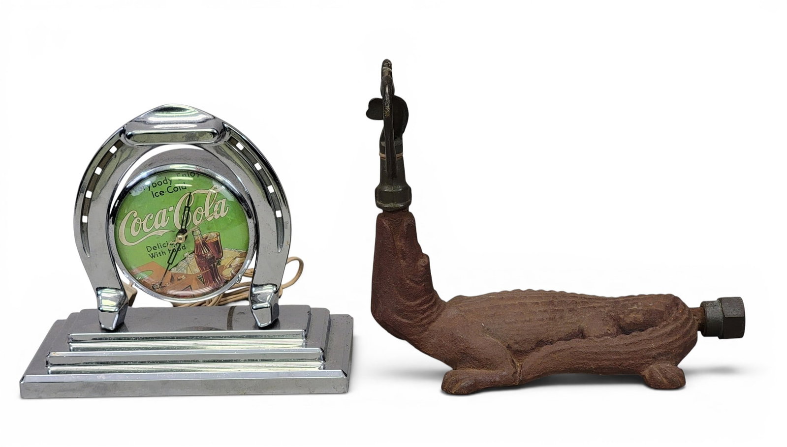 FIGURAL SPRINKLER AND ADVERTISING CLOCK (1 of 8)
