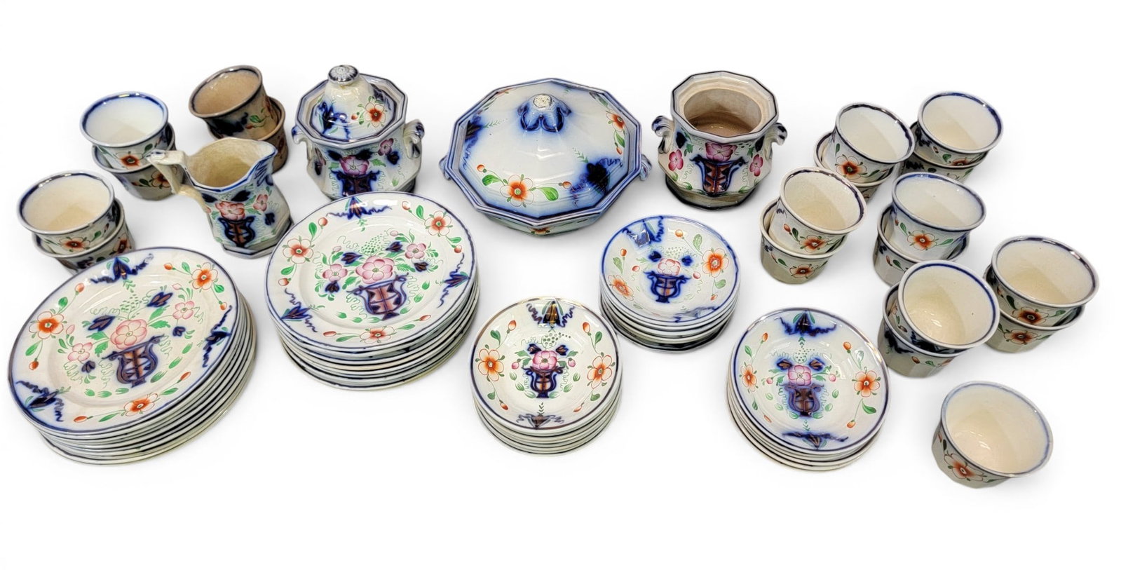 SET OF GAUDY WELSH URN PATTERN CHINA (1 of 9)