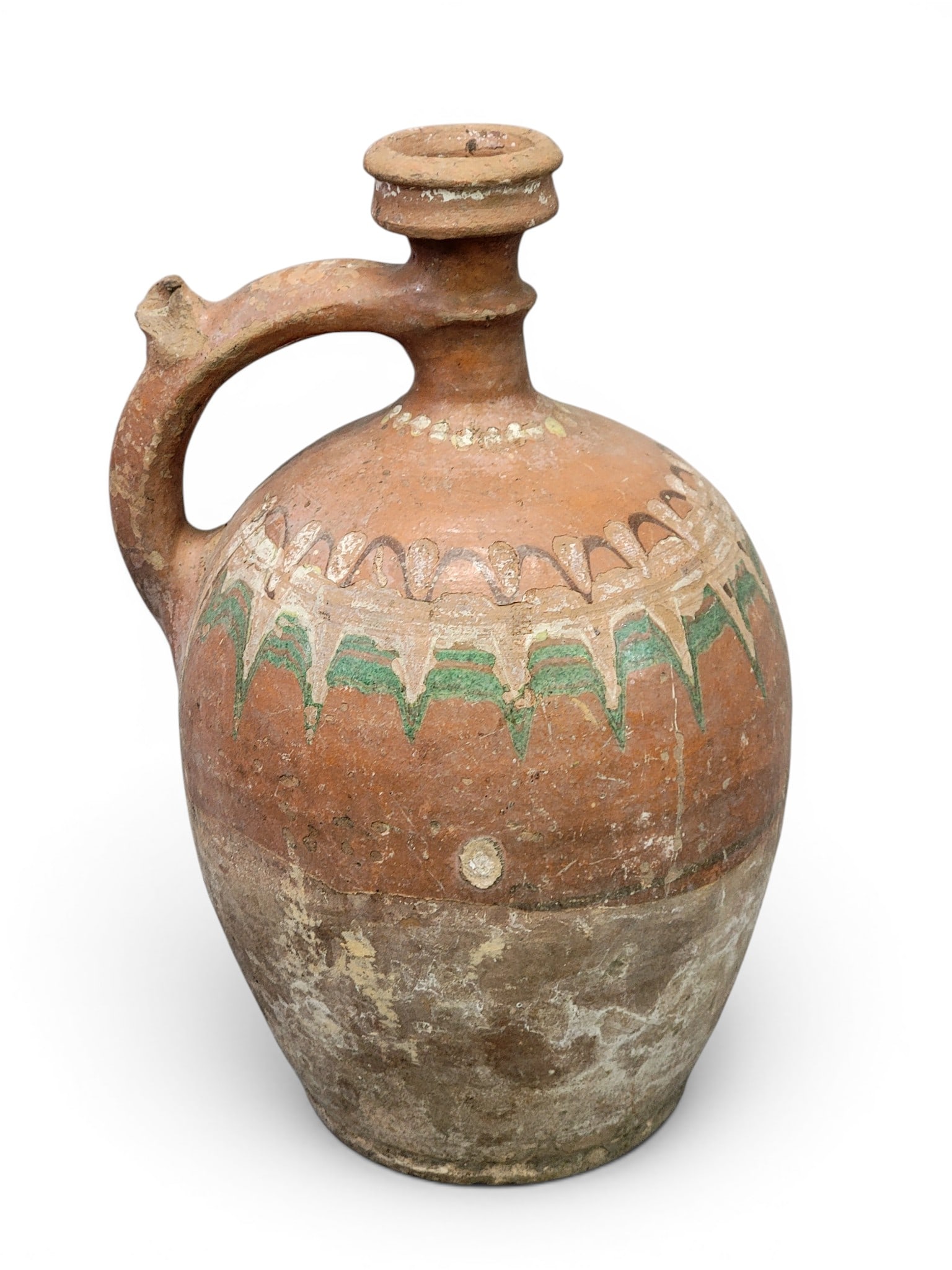 THREE REDWARE JUGS - 3