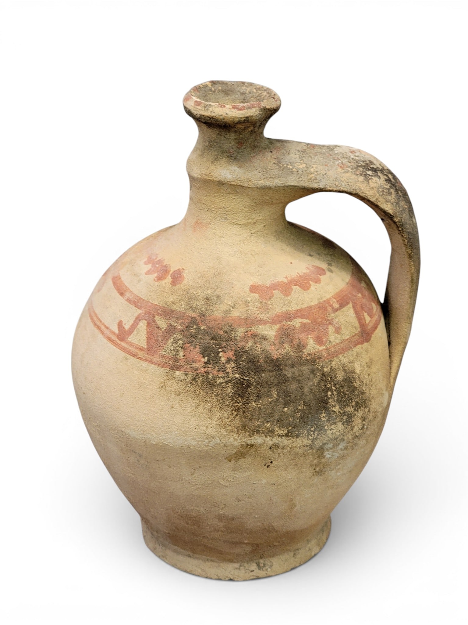 THREE REDWARE JUGS - 9