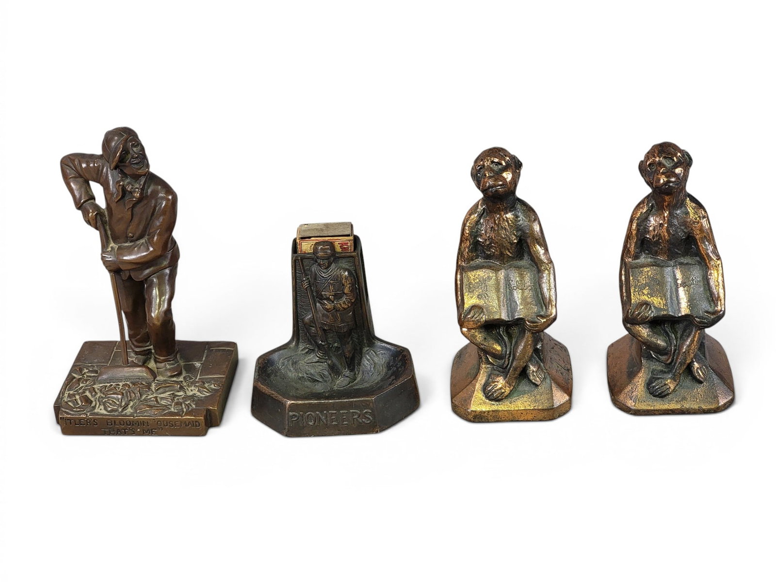 COLLECTION OF FIGURAL DESK ACCESSORIES (1 of 14)