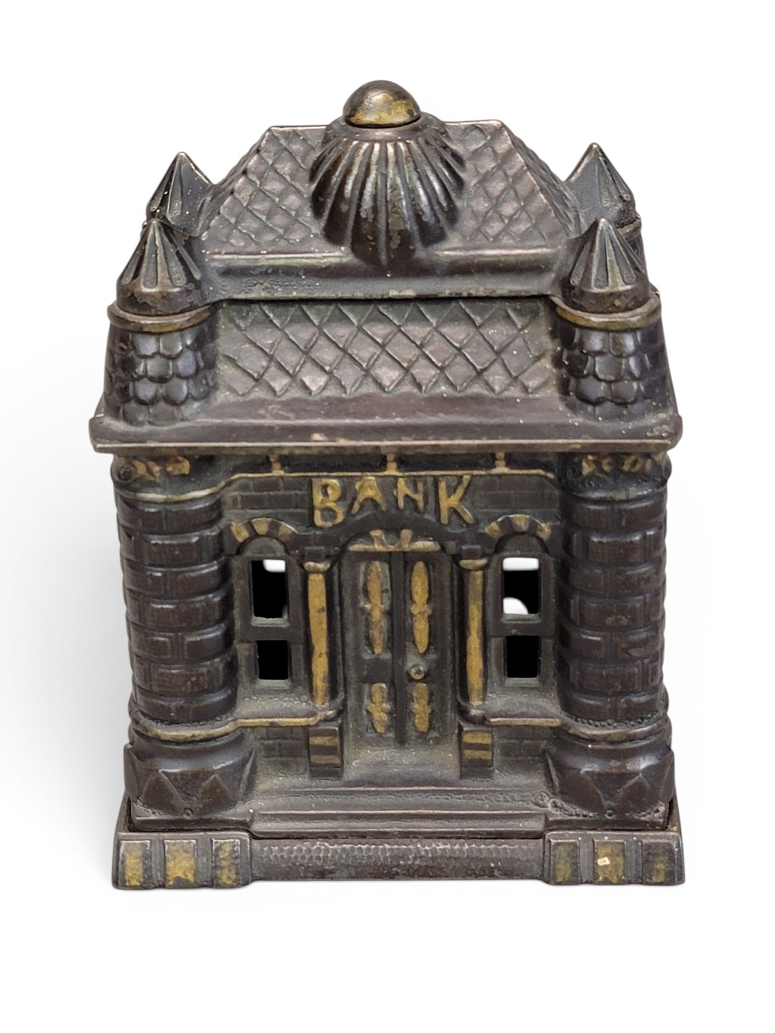 FOUR TOWER CAST IRON BANK (1 of 5)