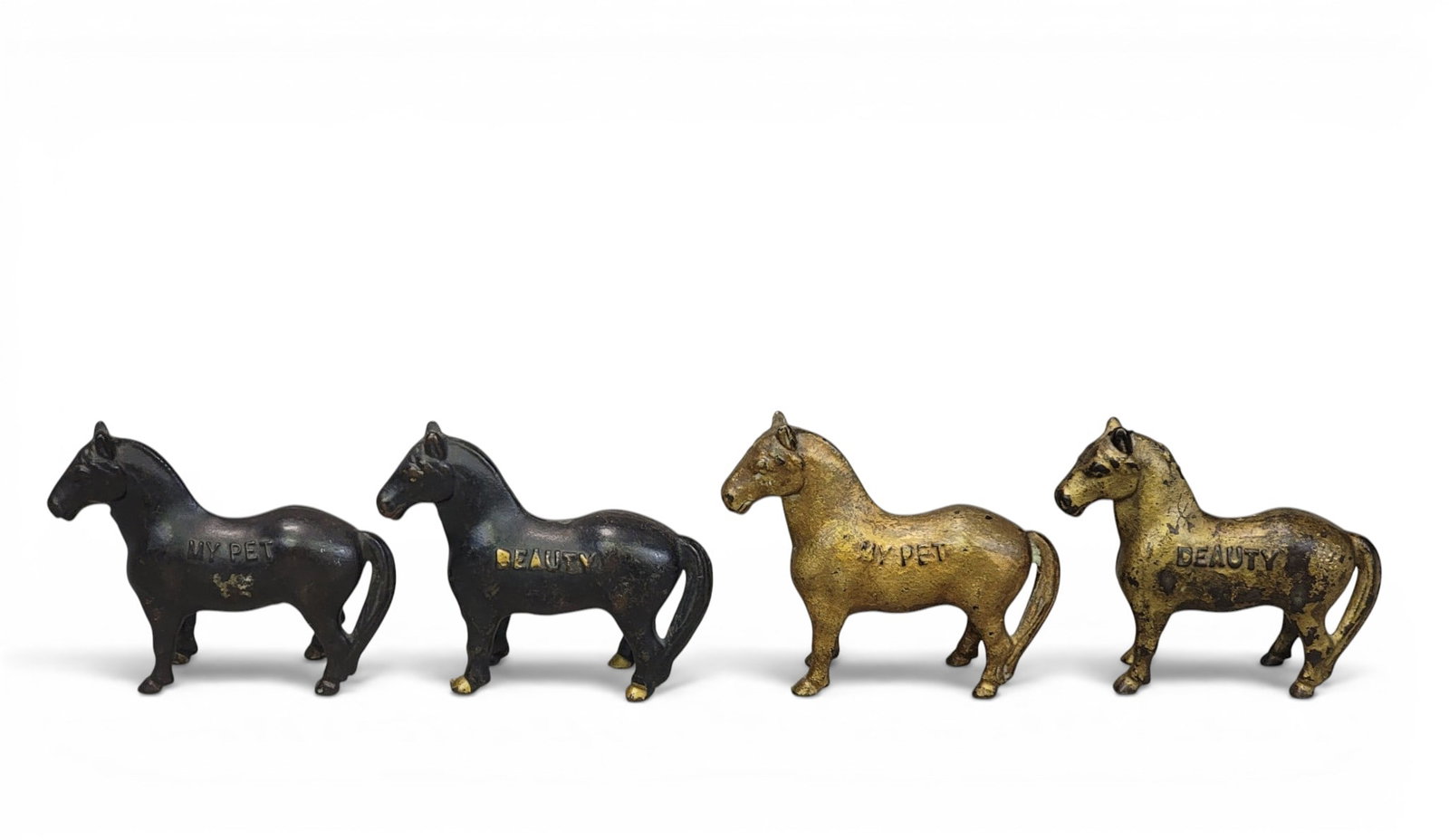 FOUR CAST IRON HORSE BANKS (1 of 6)