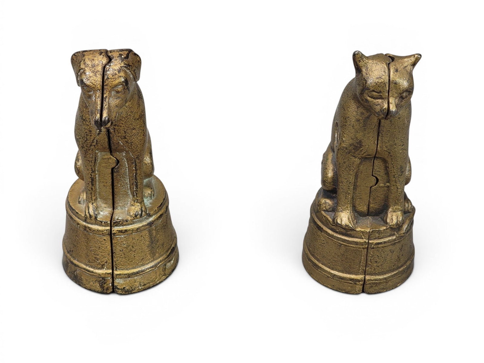 CAST IRON DOG AND CAT BANKS (1 of 3)