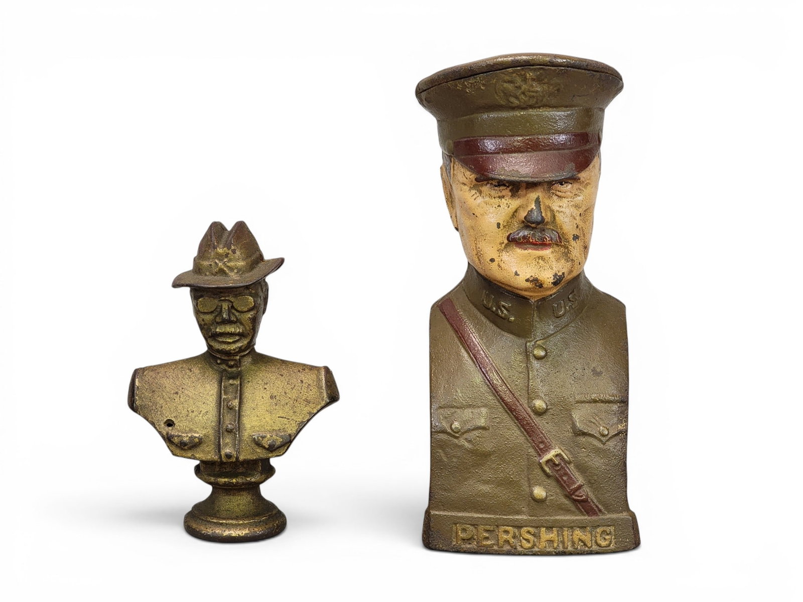 CAST IRON BANKS: ROOSEVELT AND PERSHING (1 of 8)