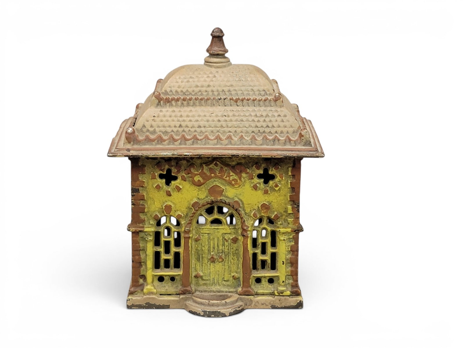CAST IRON BUILDING BANK (1 of 4)
