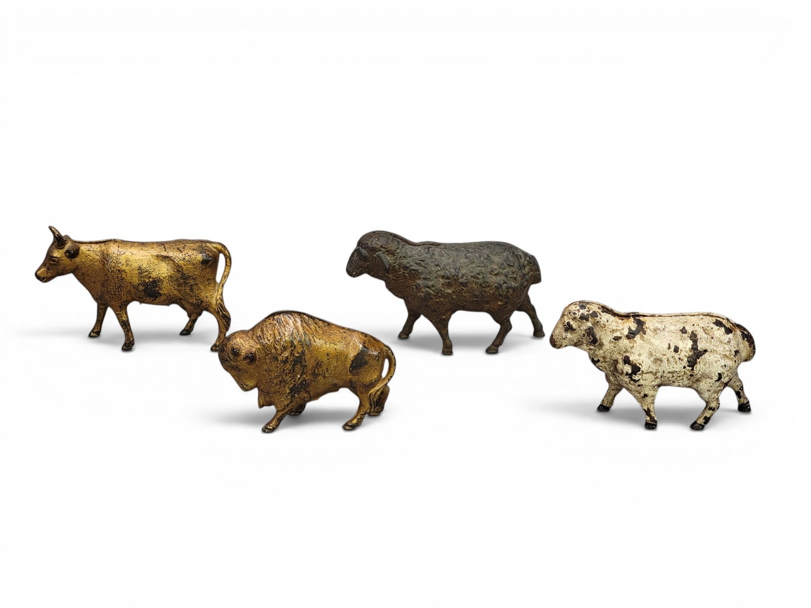 FOUR CAST IRON ANIMAL BANKS (1 of 10)