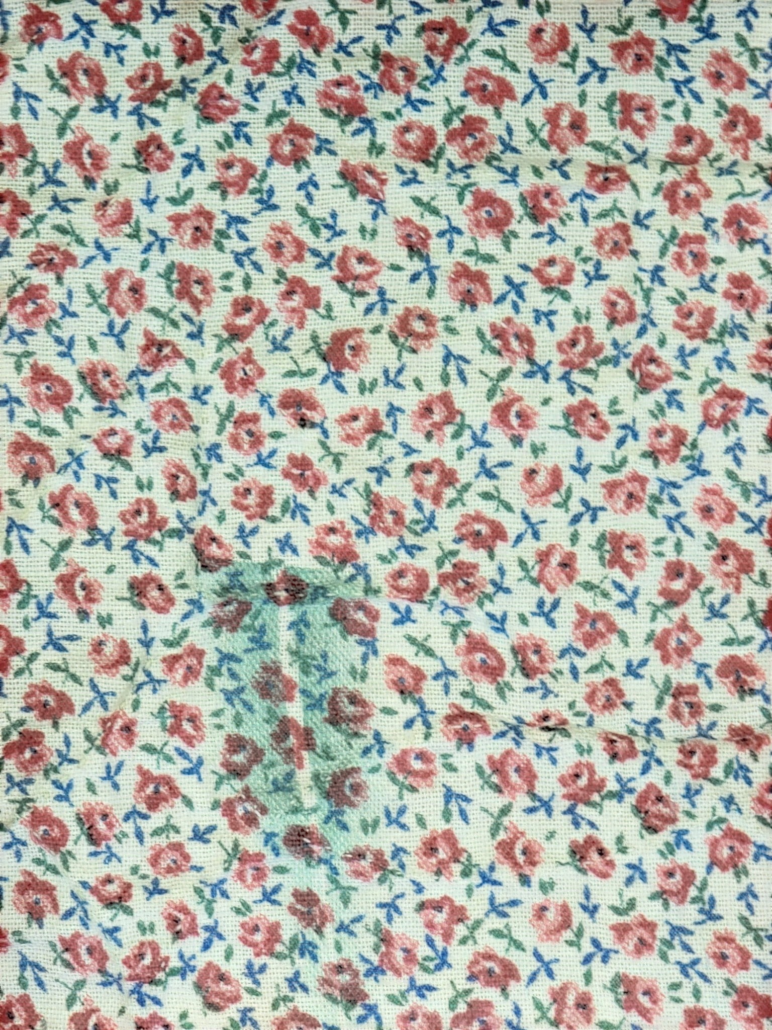 SIGNED AND DATED FEEDSACK QUILT - 6