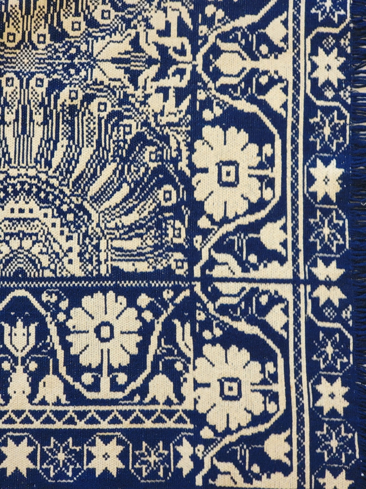TWO JACQUARD COVERLETS - 4