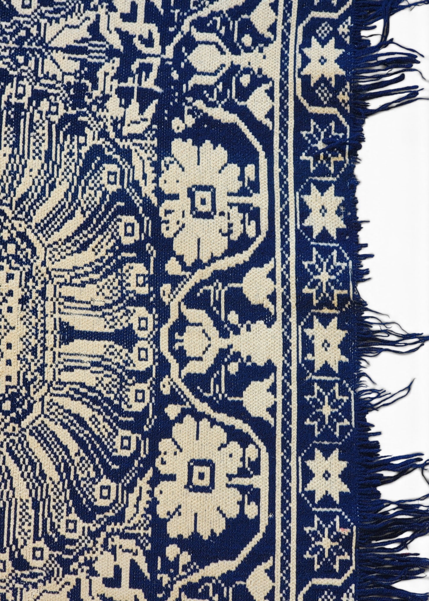 TWO JACQUARD COVERLETS - 7