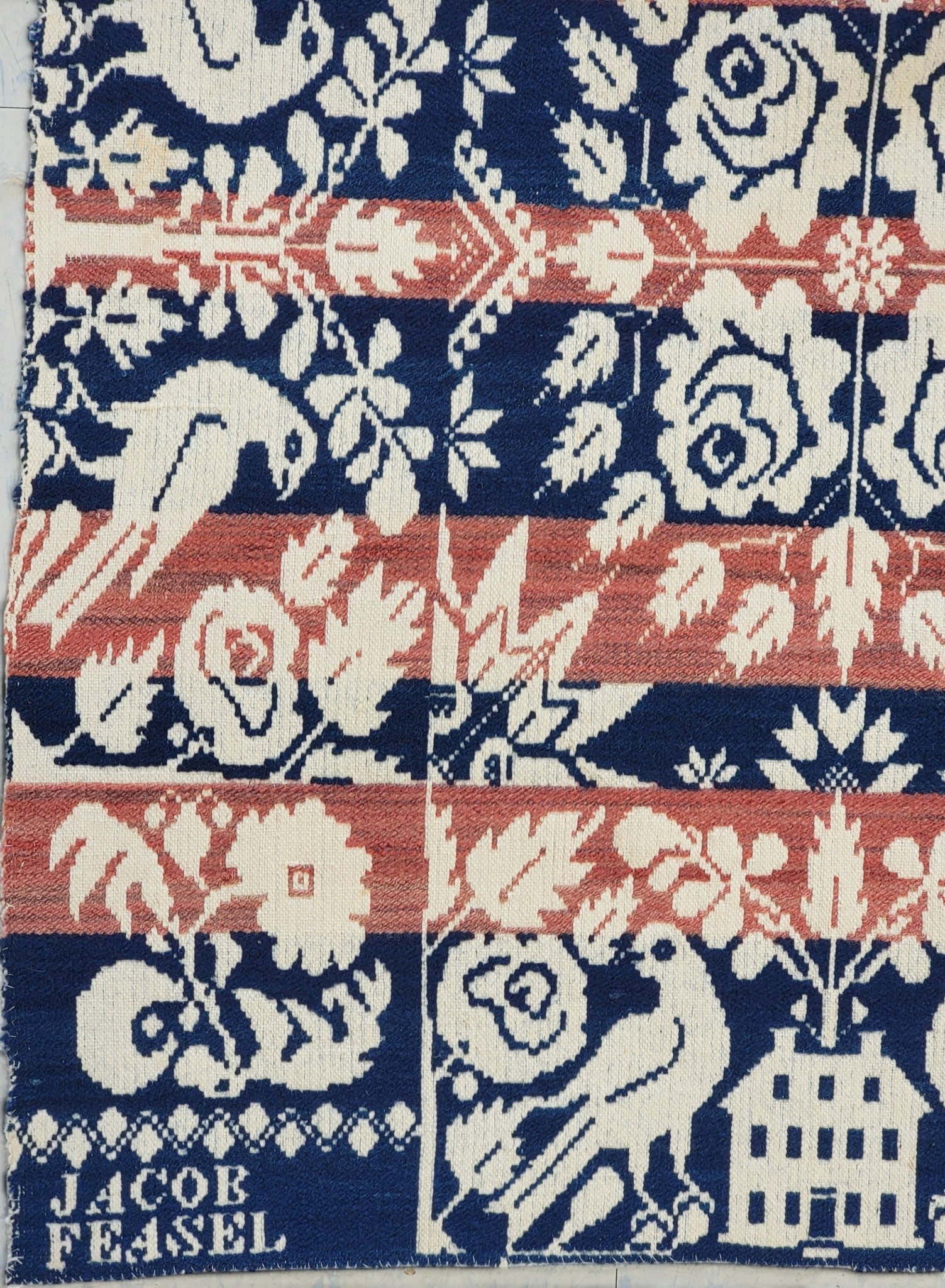TWO JACQUARD COVERLETS - 4