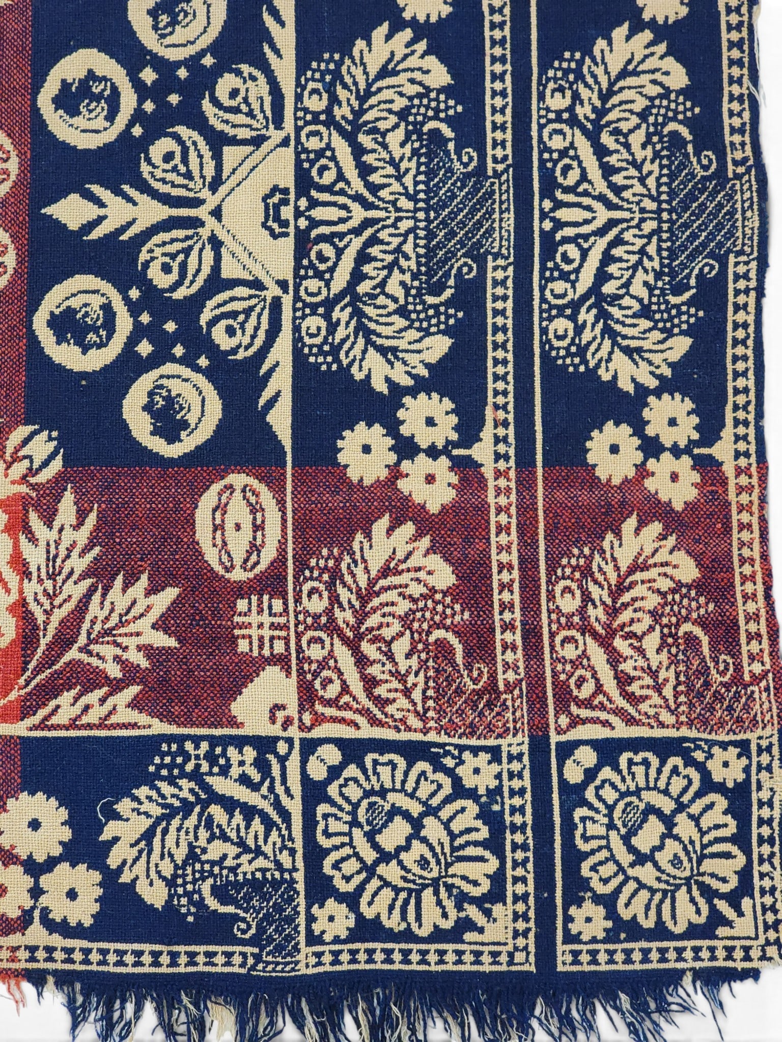 TWO JACQUARD COVERLETS - 13