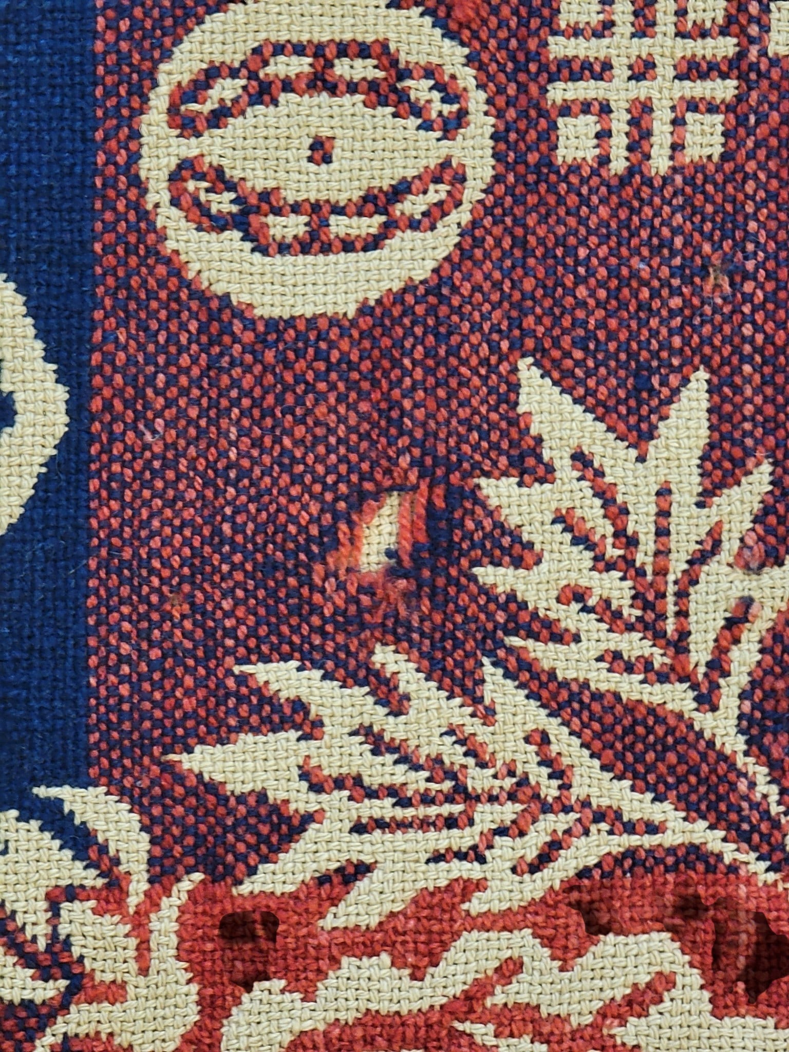 TWO JACQUARD COVERLETS - 15