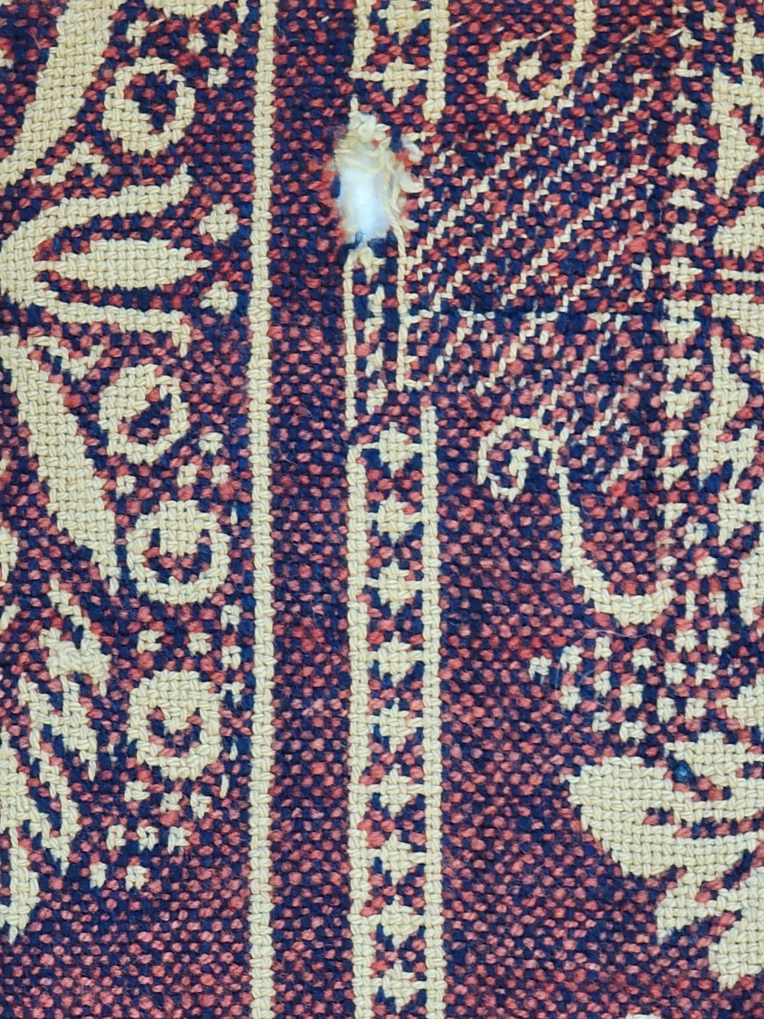 TWO JACQUARD COVERLETS - 19