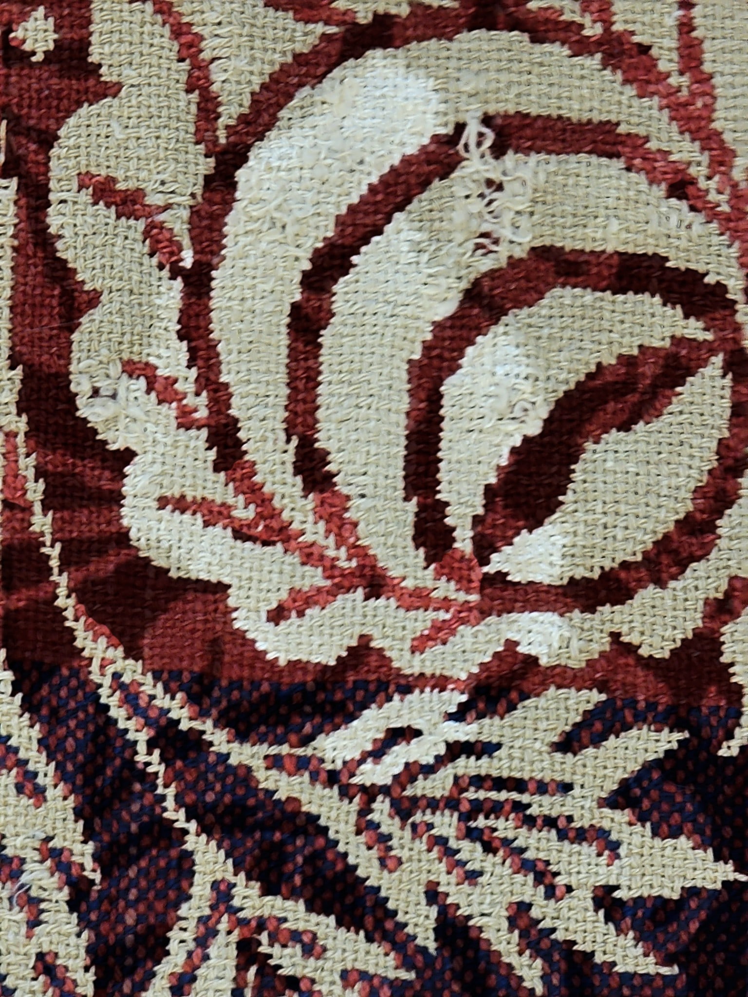 TWO JACQUARD COVERLETS - 20