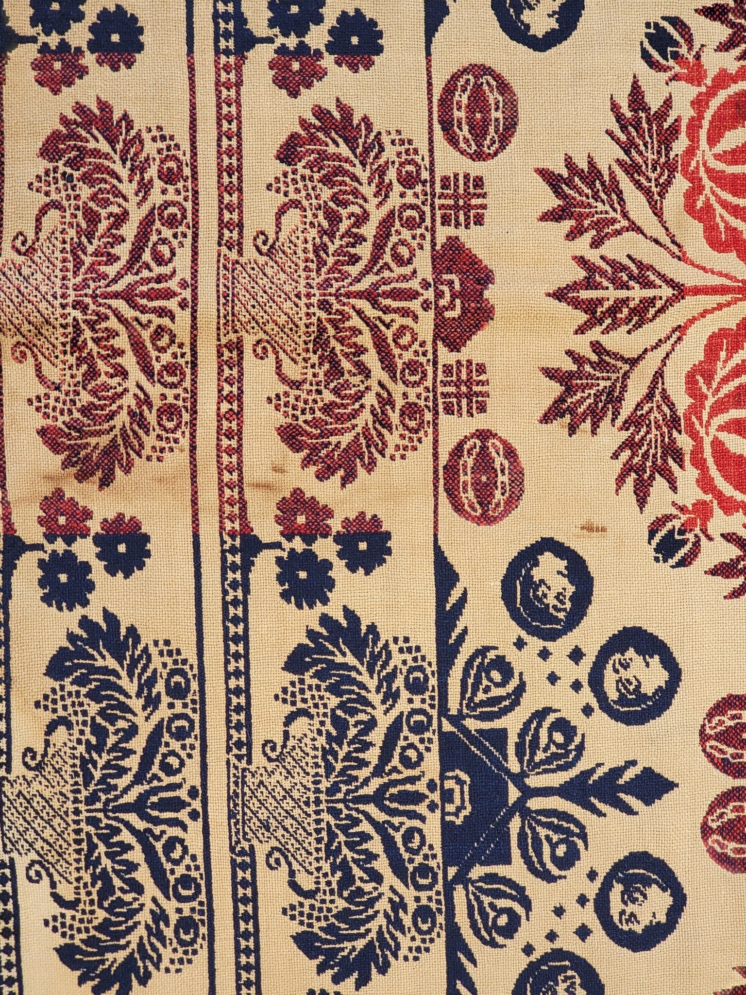 TWO JACQUARD COVERLETS - 9